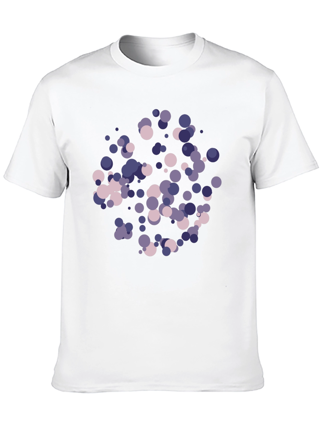 Abstract Dot Print Black T-Shirt