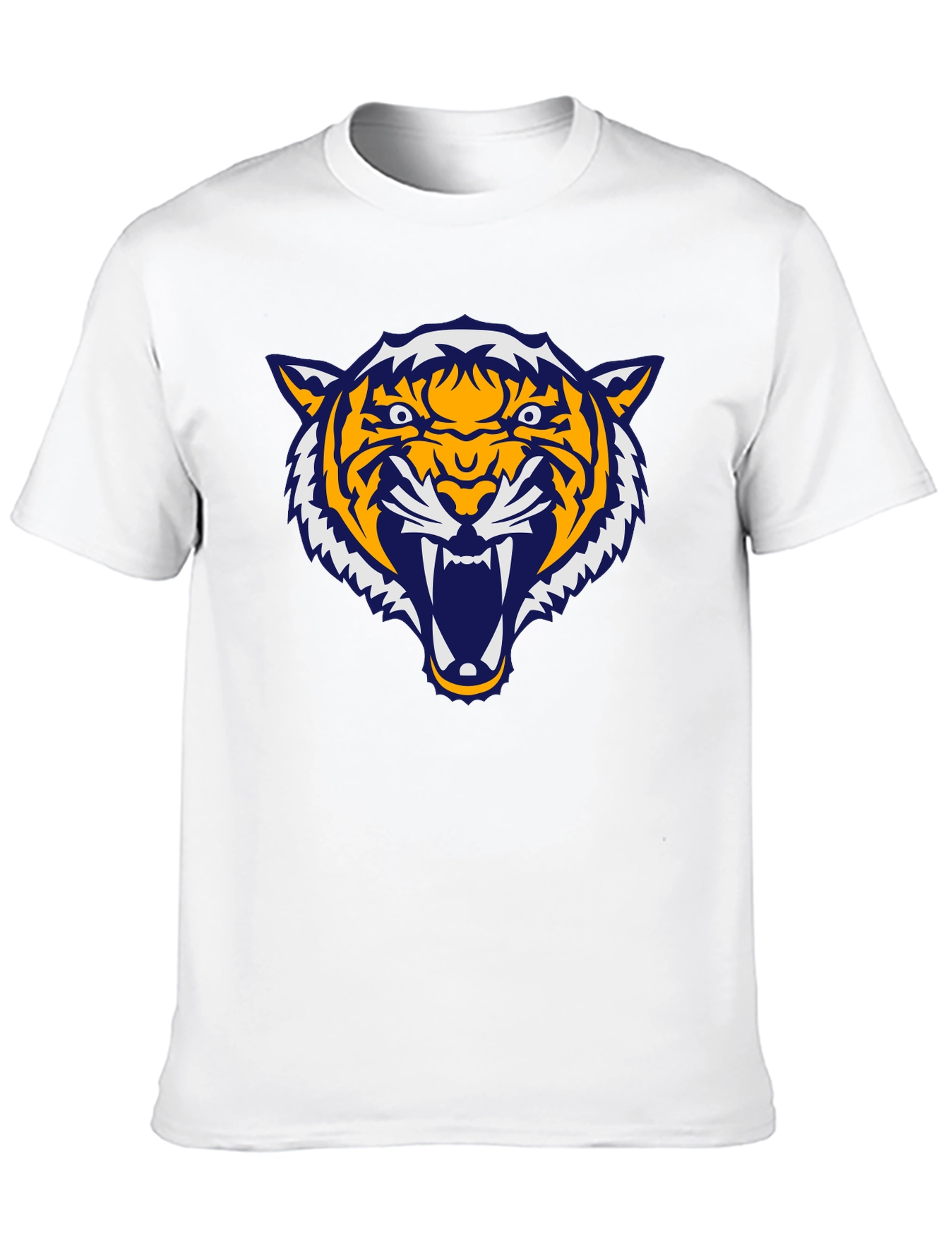 Bold Tiger Graphic Tee - Black Cotton Comfort