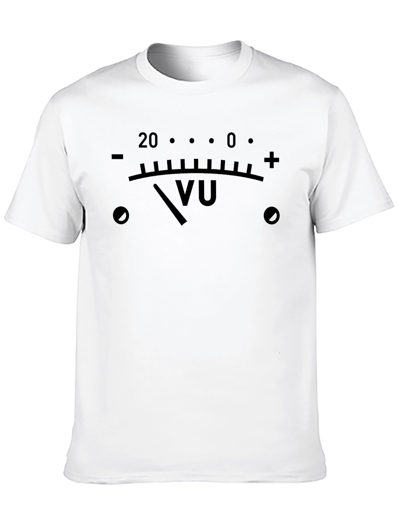VU Meter Graphic Tee - Classic Audio Engineer T-Shirt