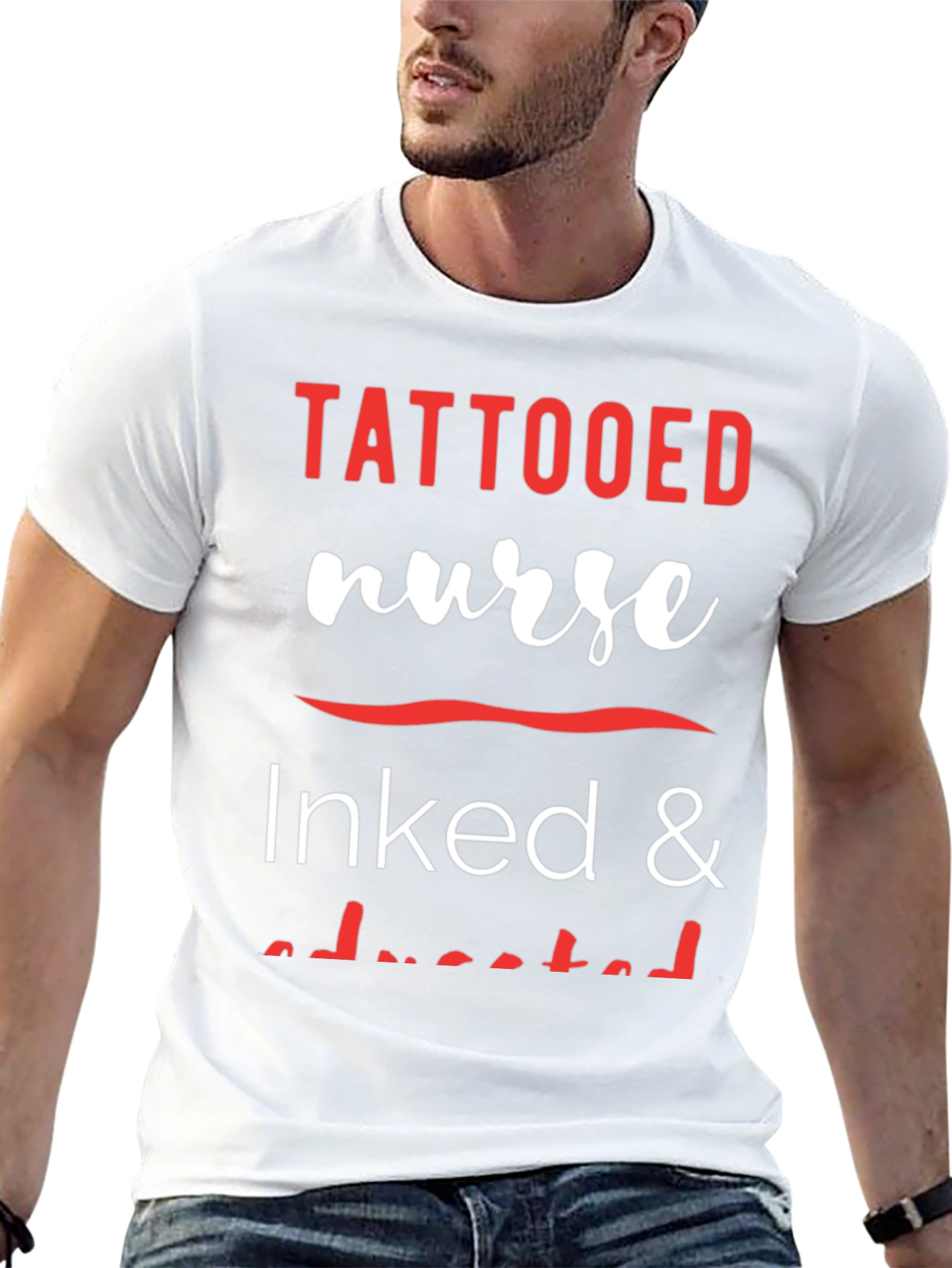 Tattooed Nurse Inked & Educated Graphic Tee