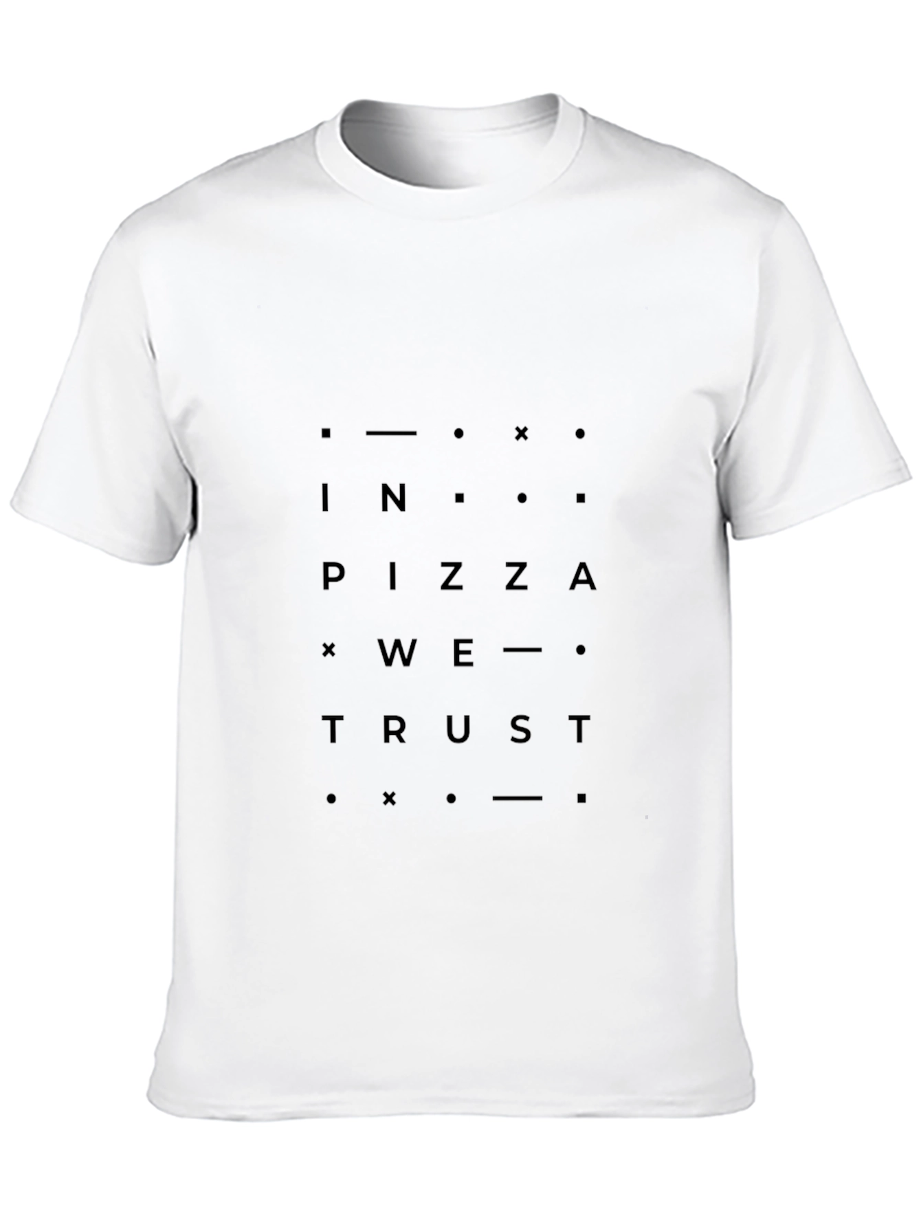 In Pizza We Trust T-Shirt - Black Graphic Tee