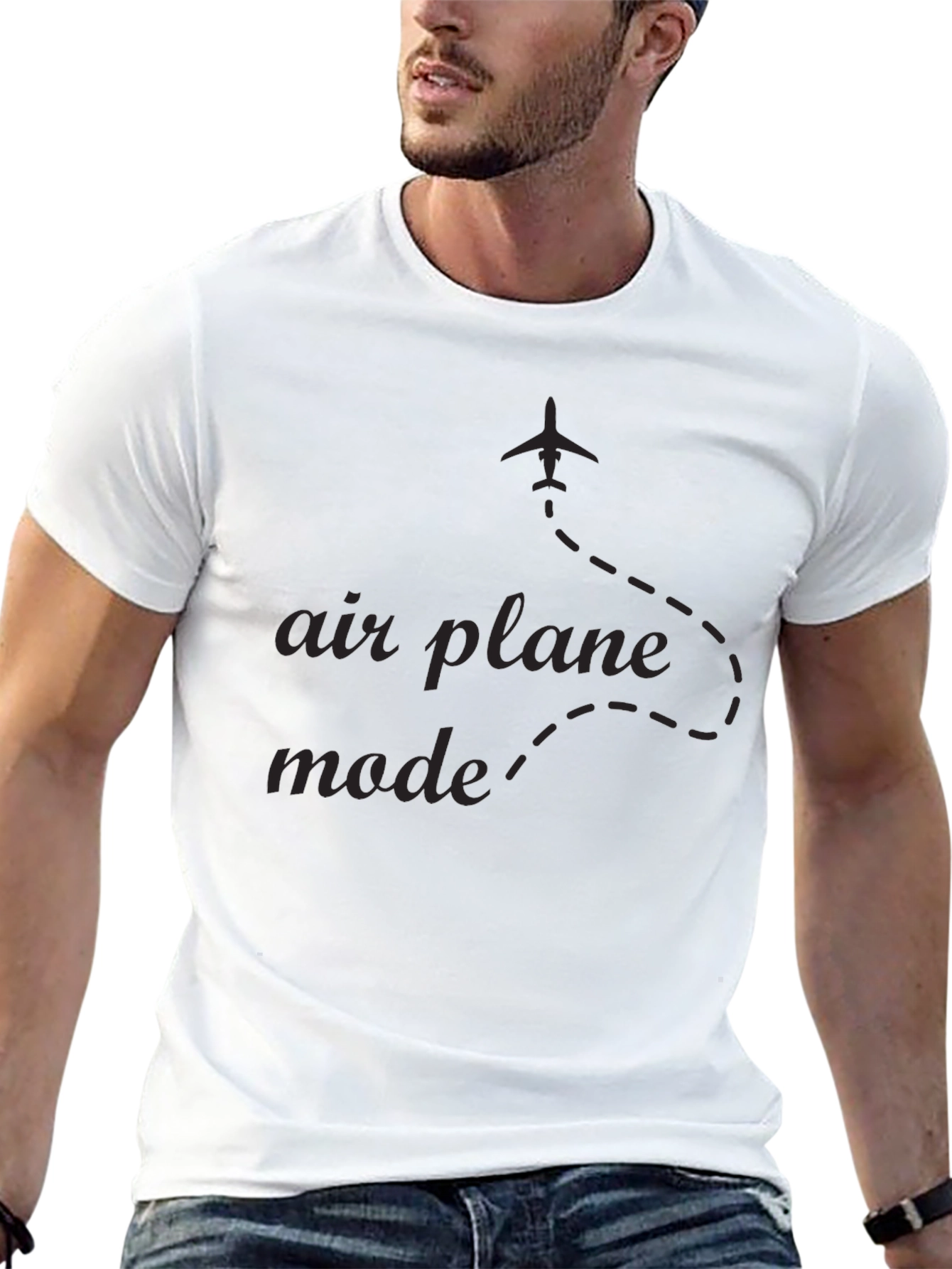 Airplane Mode Black T-Shirt
