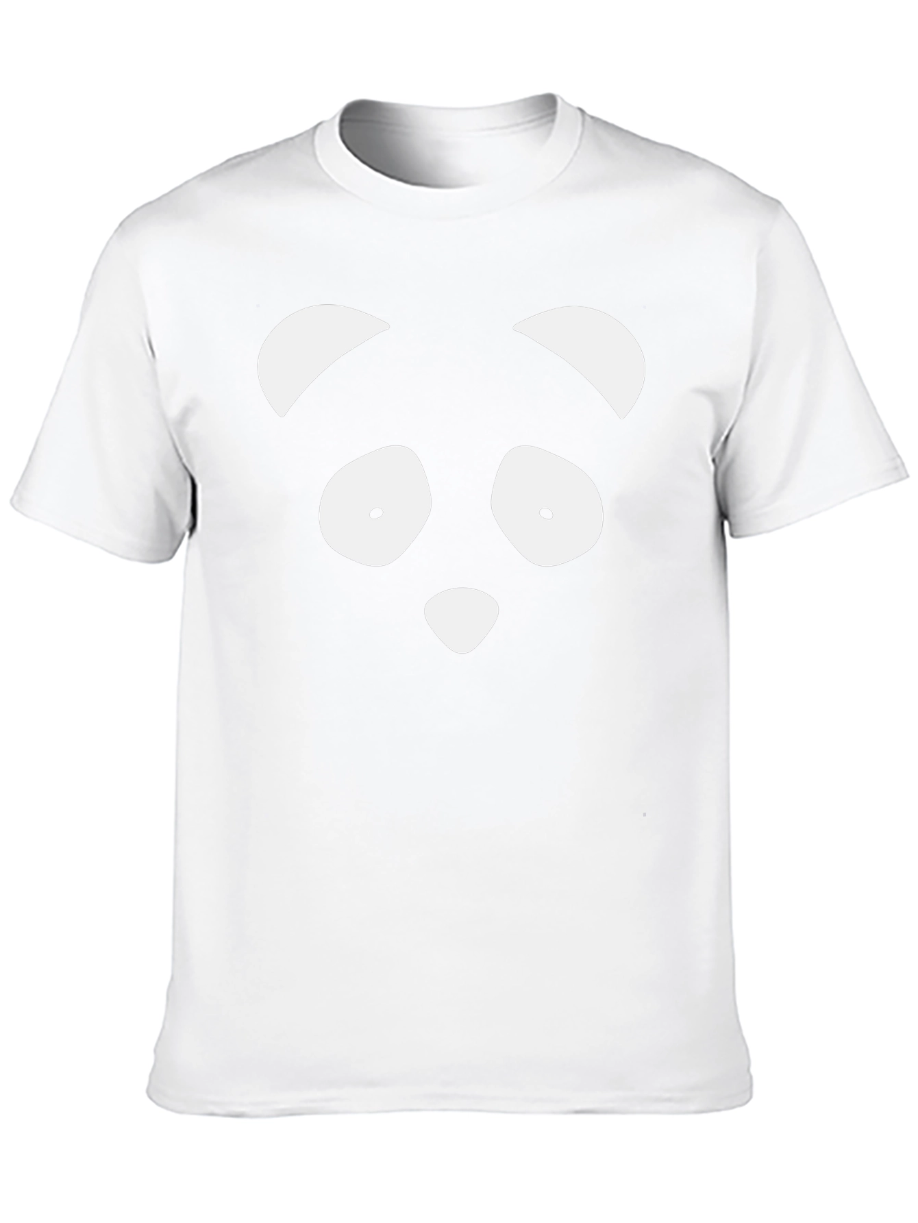 Panda Face Graphic Print T-Shirt