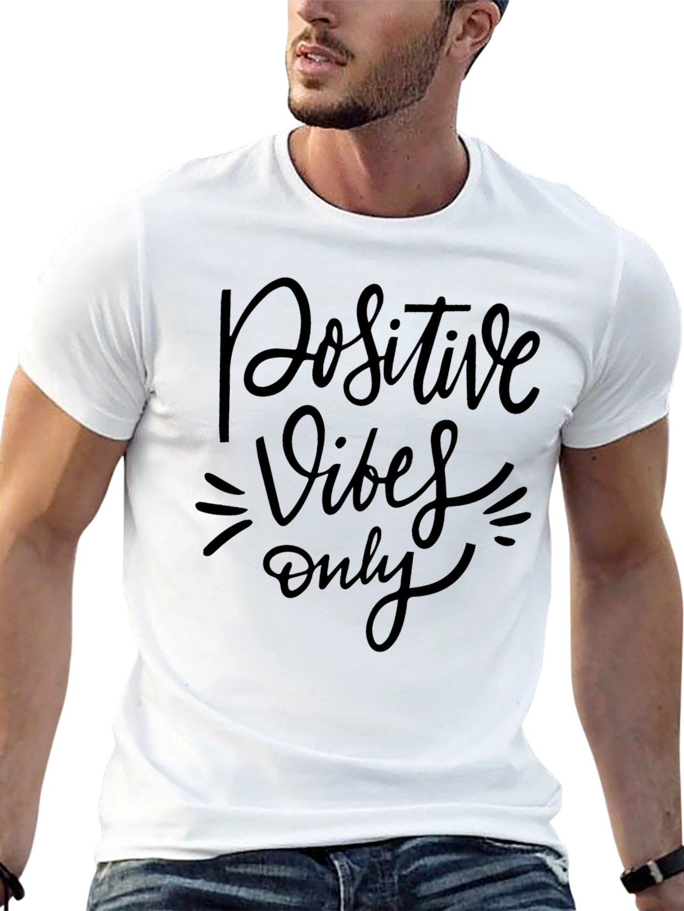 Positive Vibes Only Graphic T-Shirt