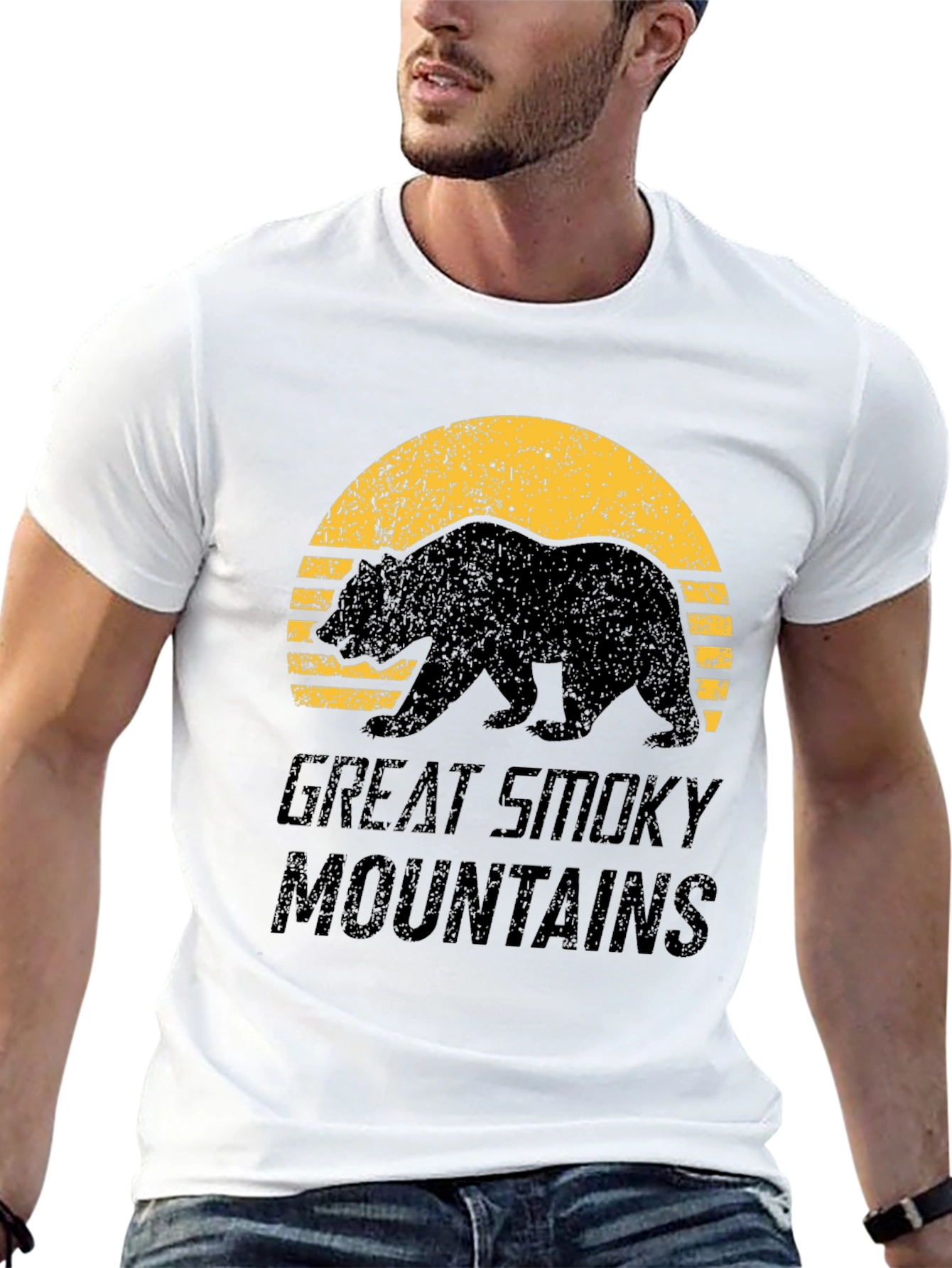 Great Smoky Mountains Bear Graphic T-Shirt