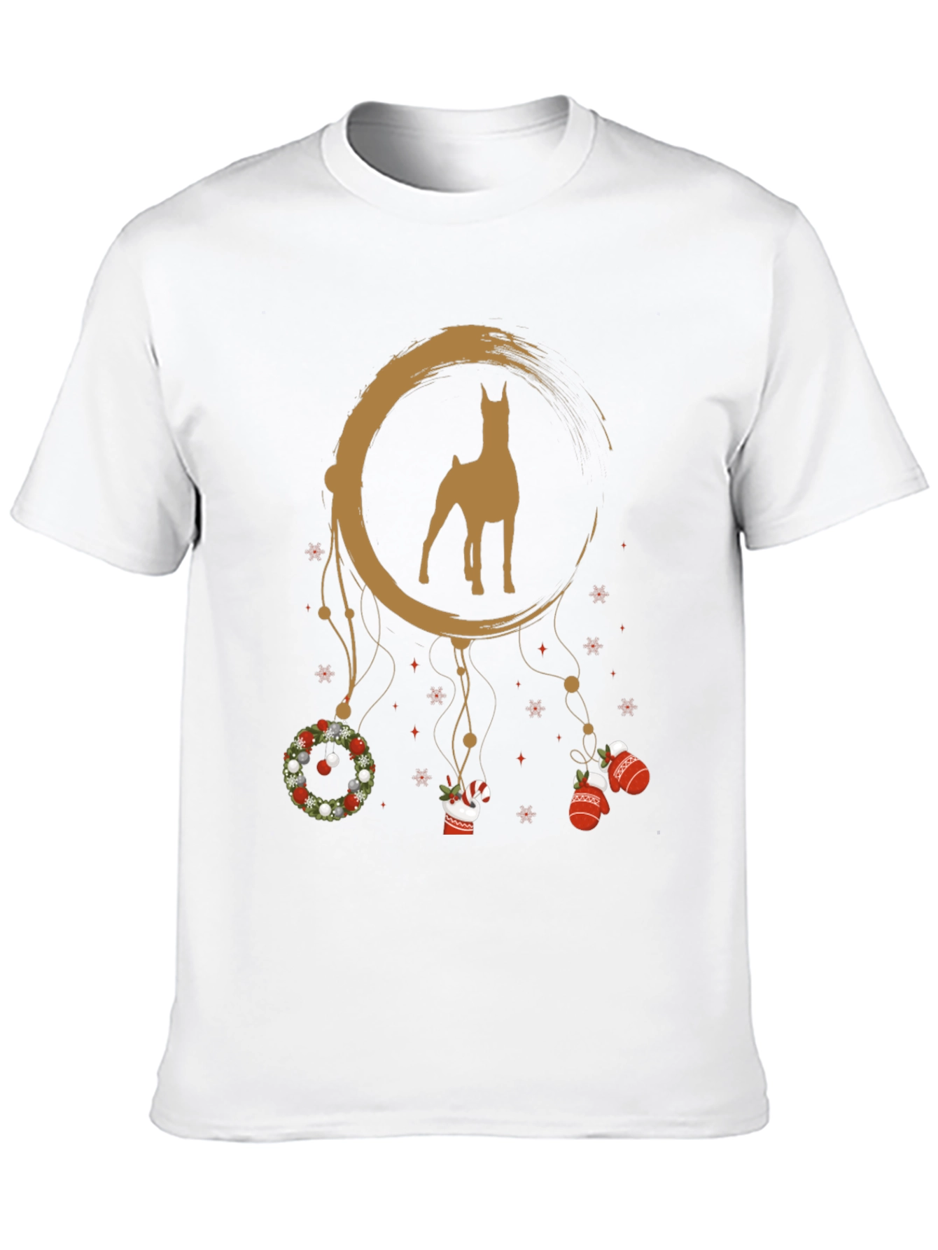 Doberman Christmas Dreamcatcher Graphic Tee