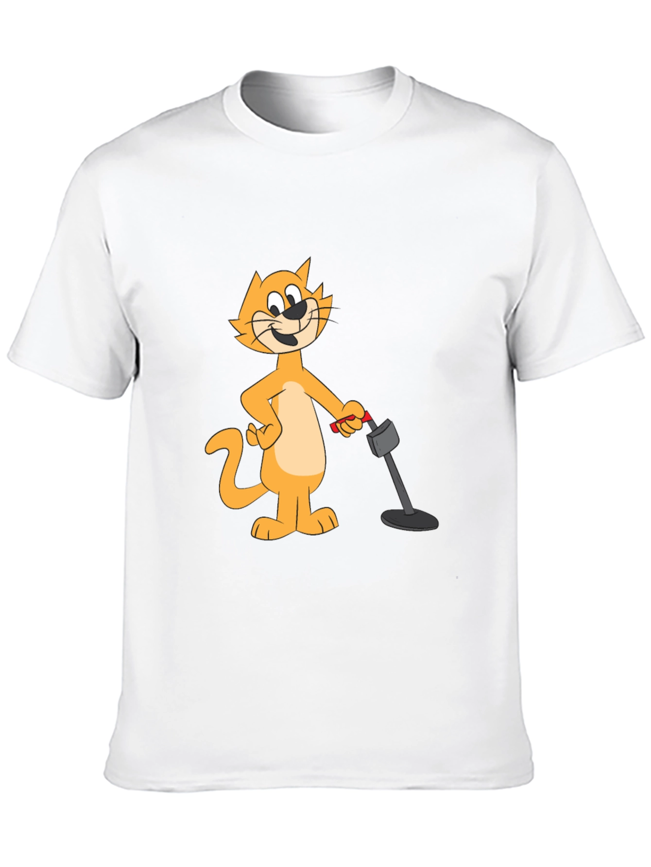 Cool Cat Cartoon Black T-Shirt