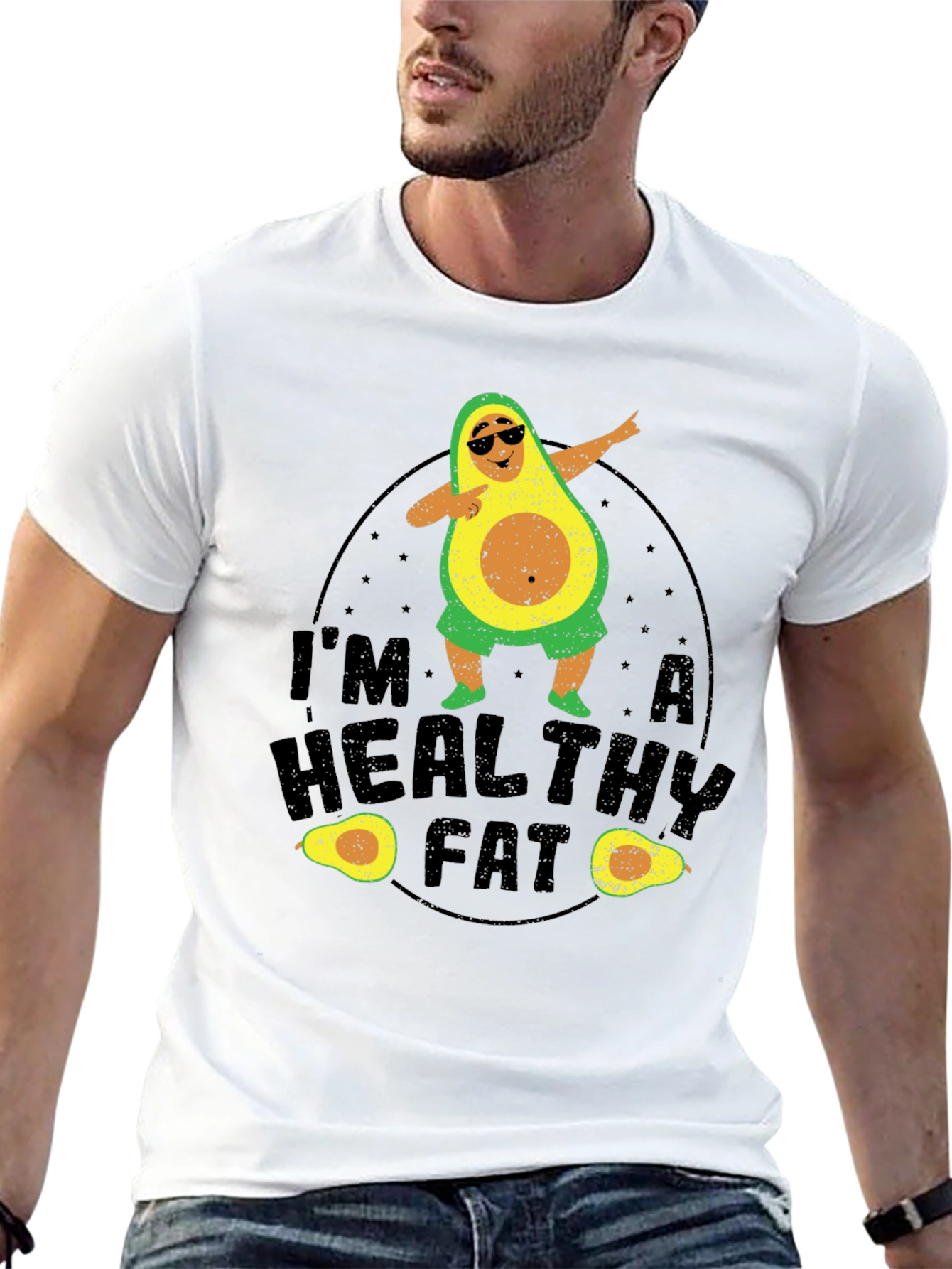 Im A Healthy Fat Avocado Graphic Tee