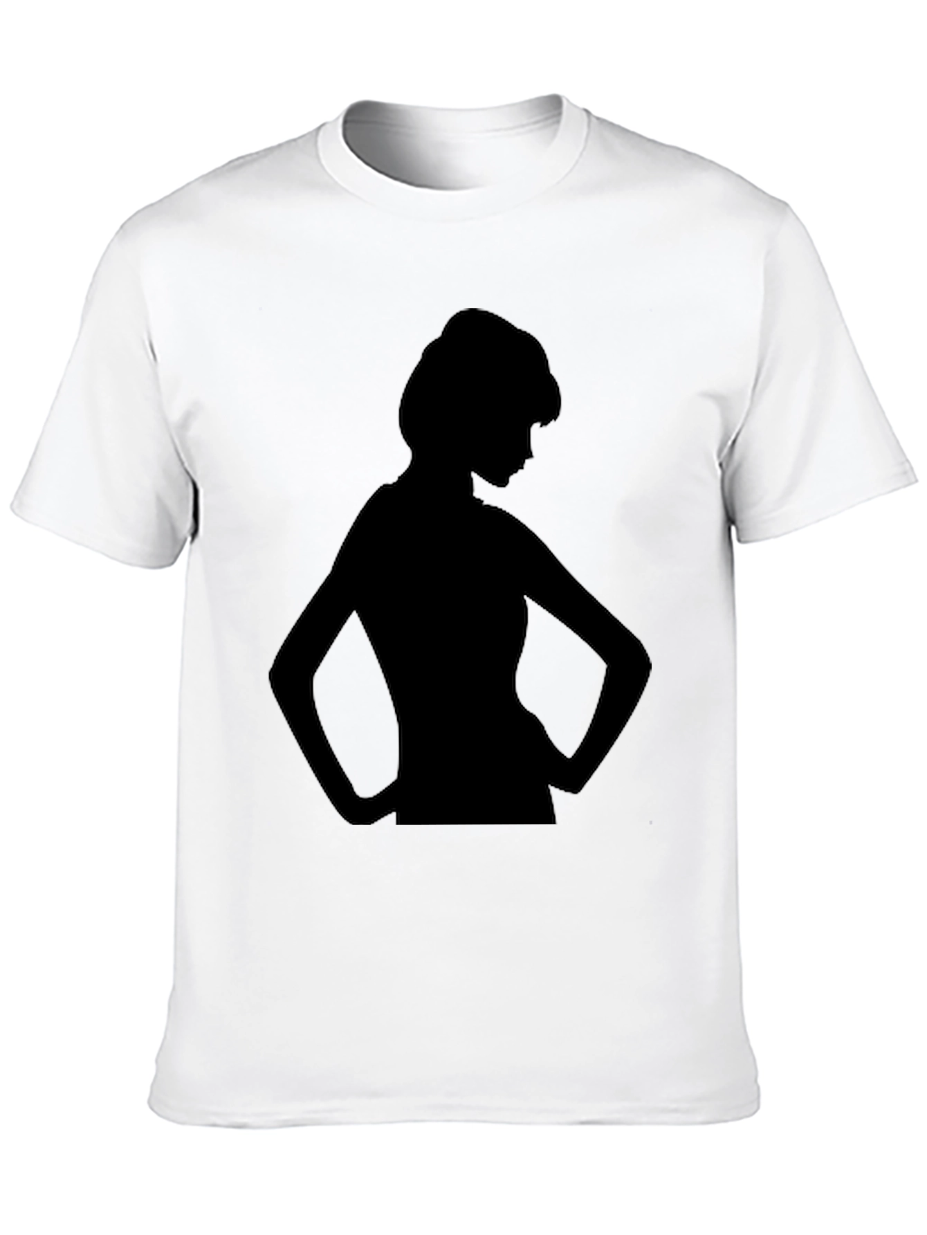 Silhouette Woman Graphic Tee - Black