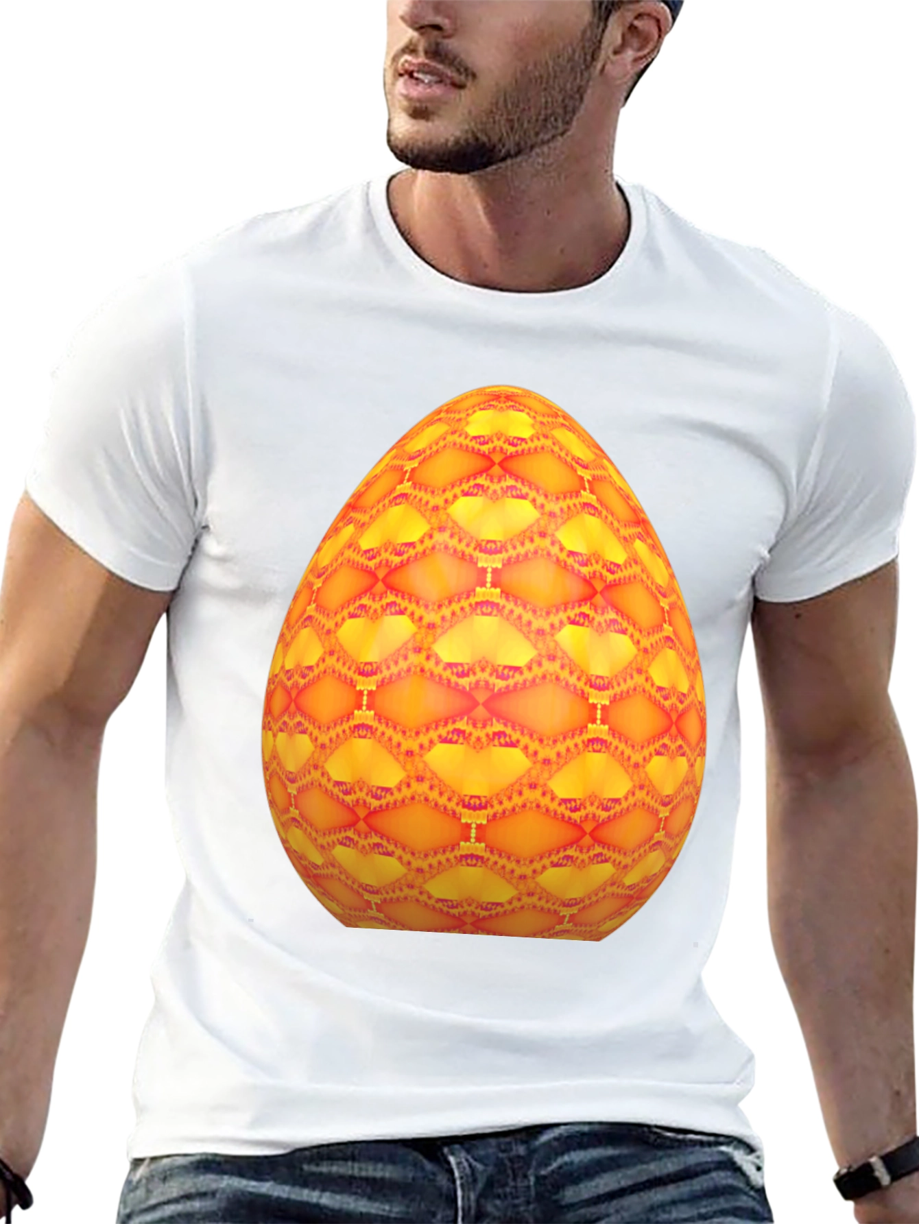 Abstract Easter Egg Graphic Tee - Bold & Unique!