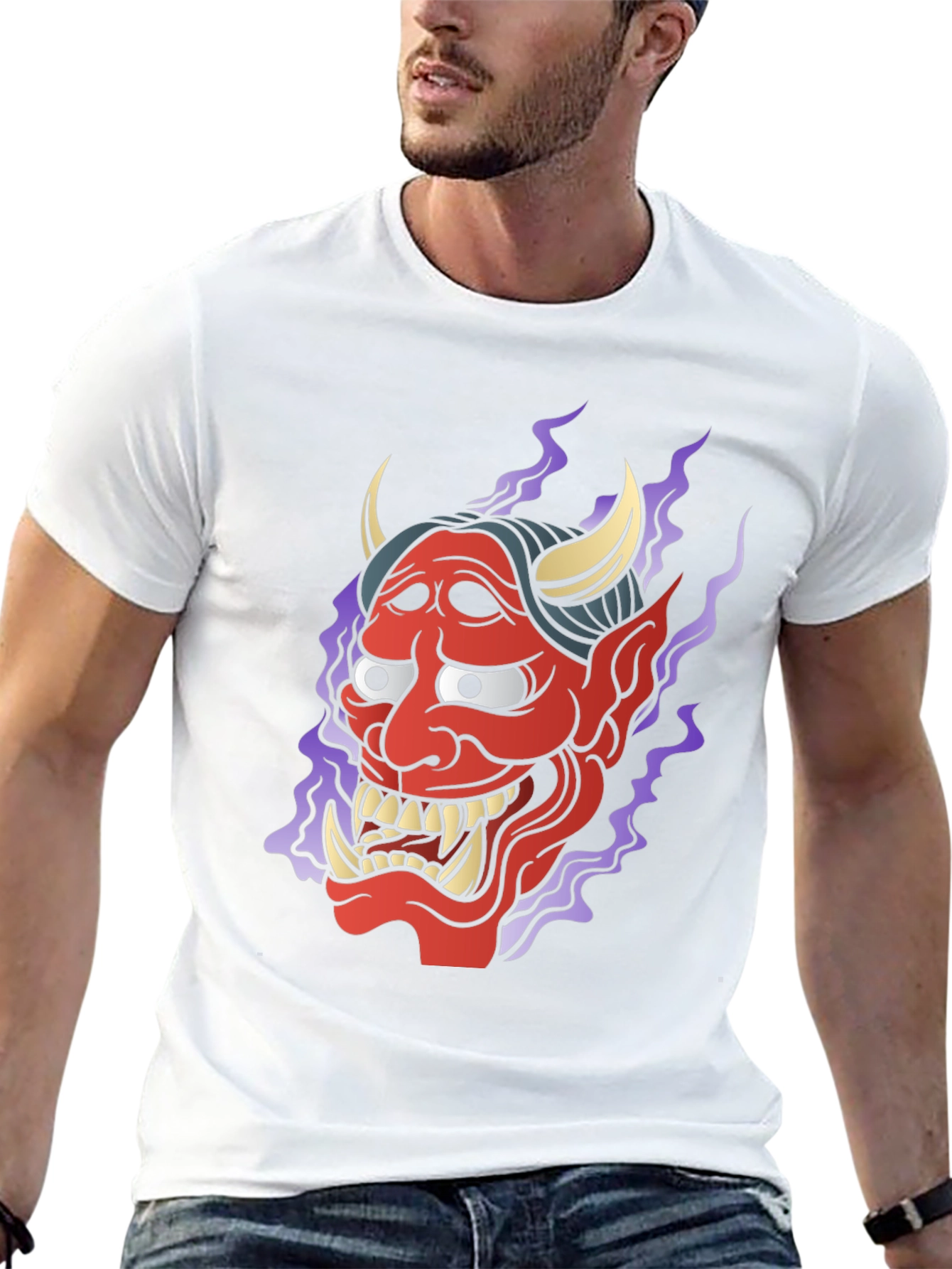 Hannya Demon Graphic T-Shirt