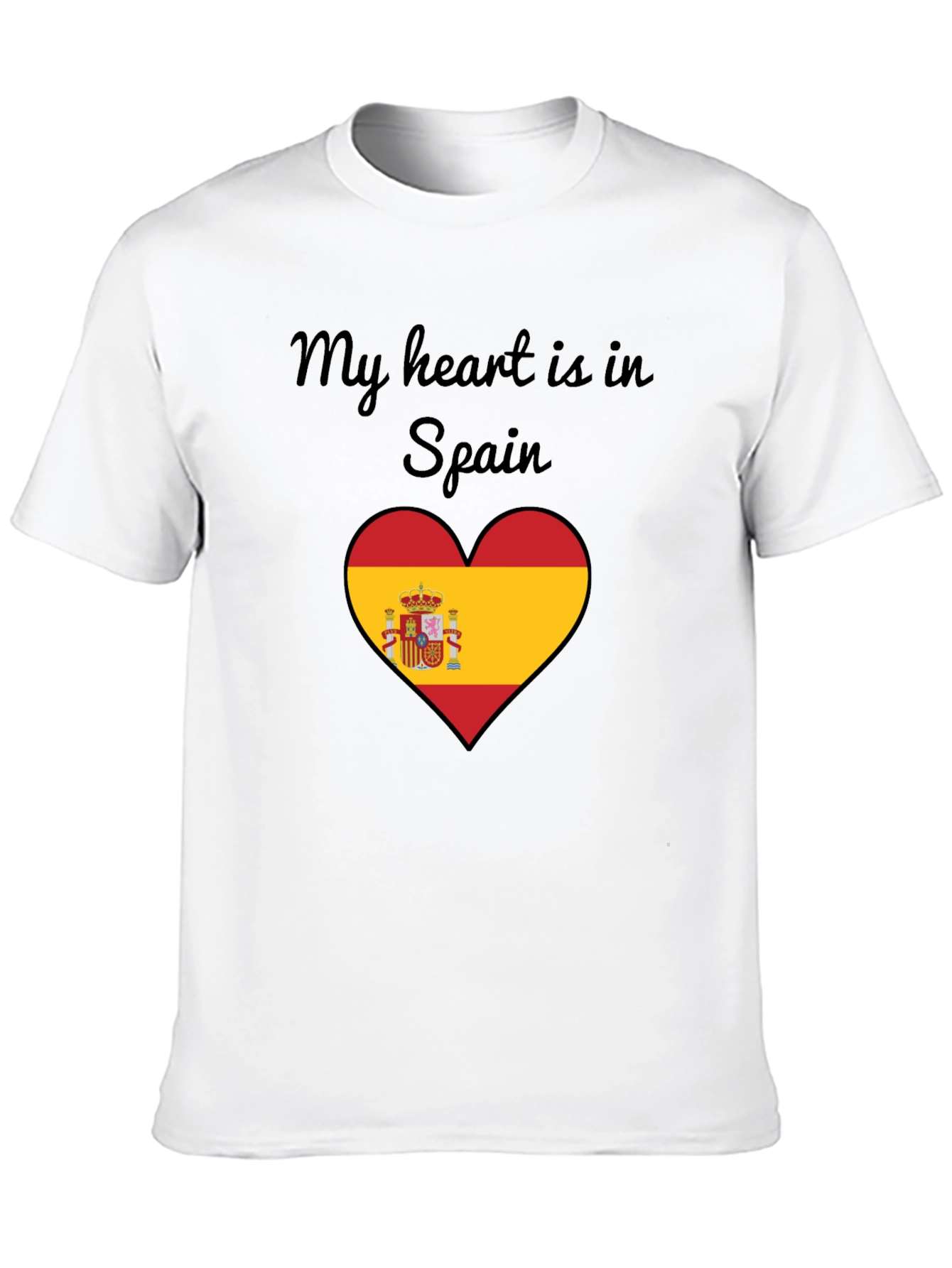My Heart is in Spain T-Shirt - Black