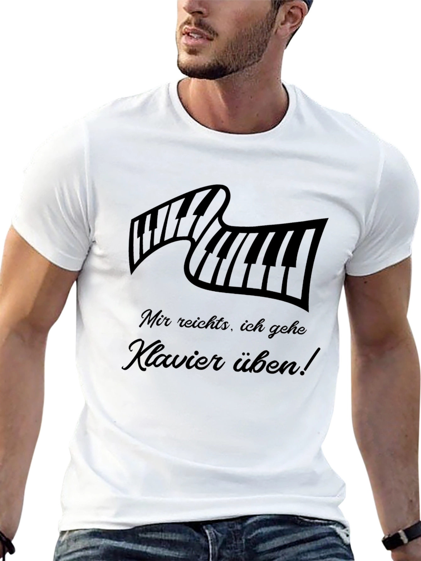 Piano Keyboard T-Shirt - Klavier Üben!