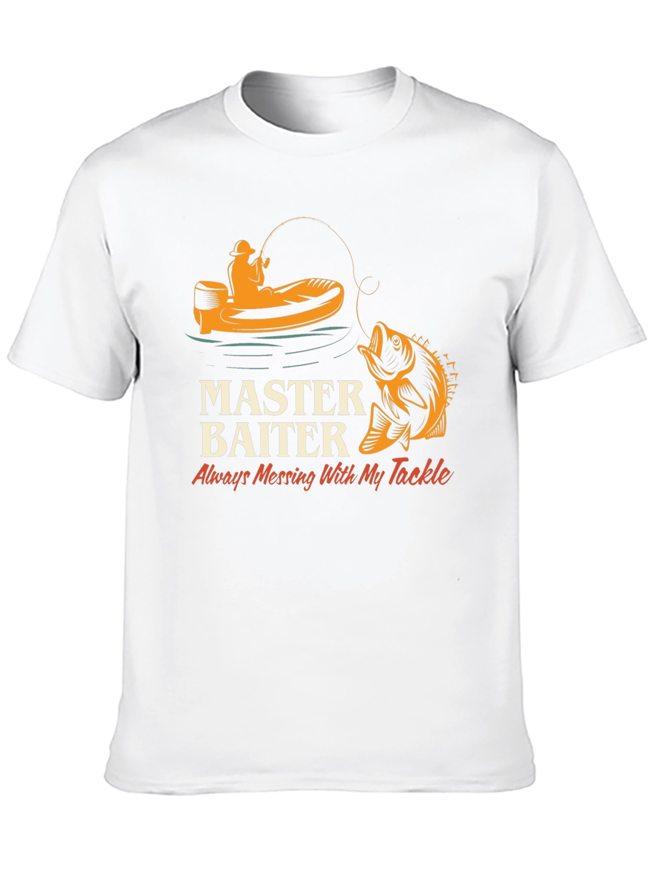 Master Baiter Funny Fishing Graphic T-Shirt