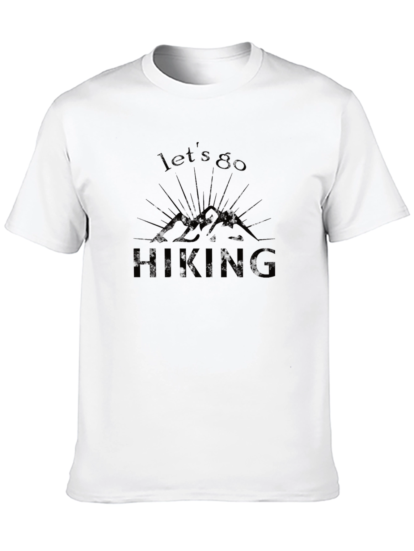 Lets Go Hiking Black T-Shirt