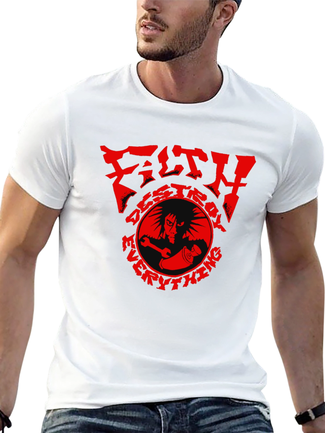 Filth Destroy Everything Graphic Tee - Black