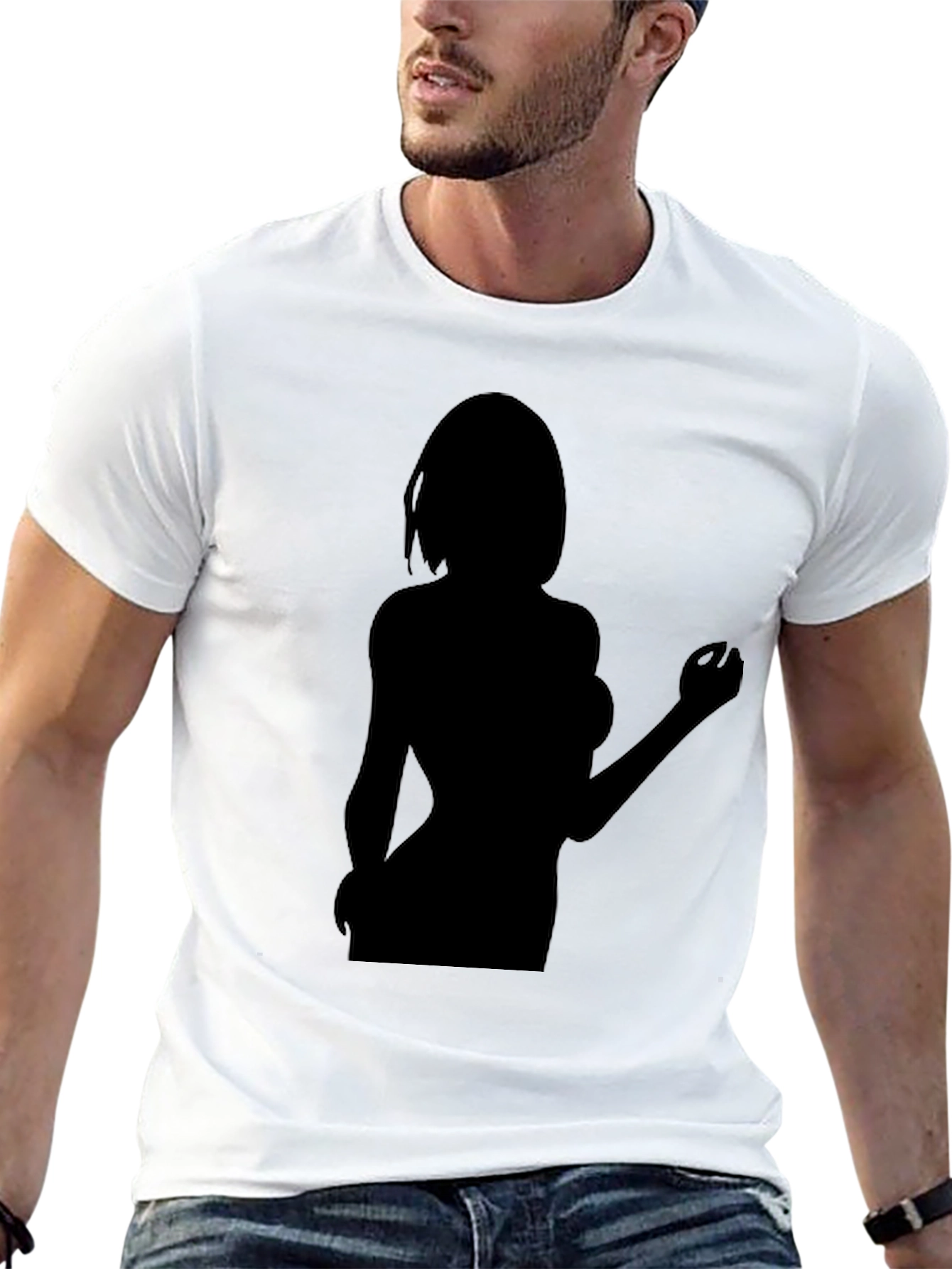 Silhouette Graphic Tee - Black Unisex T-Shirt