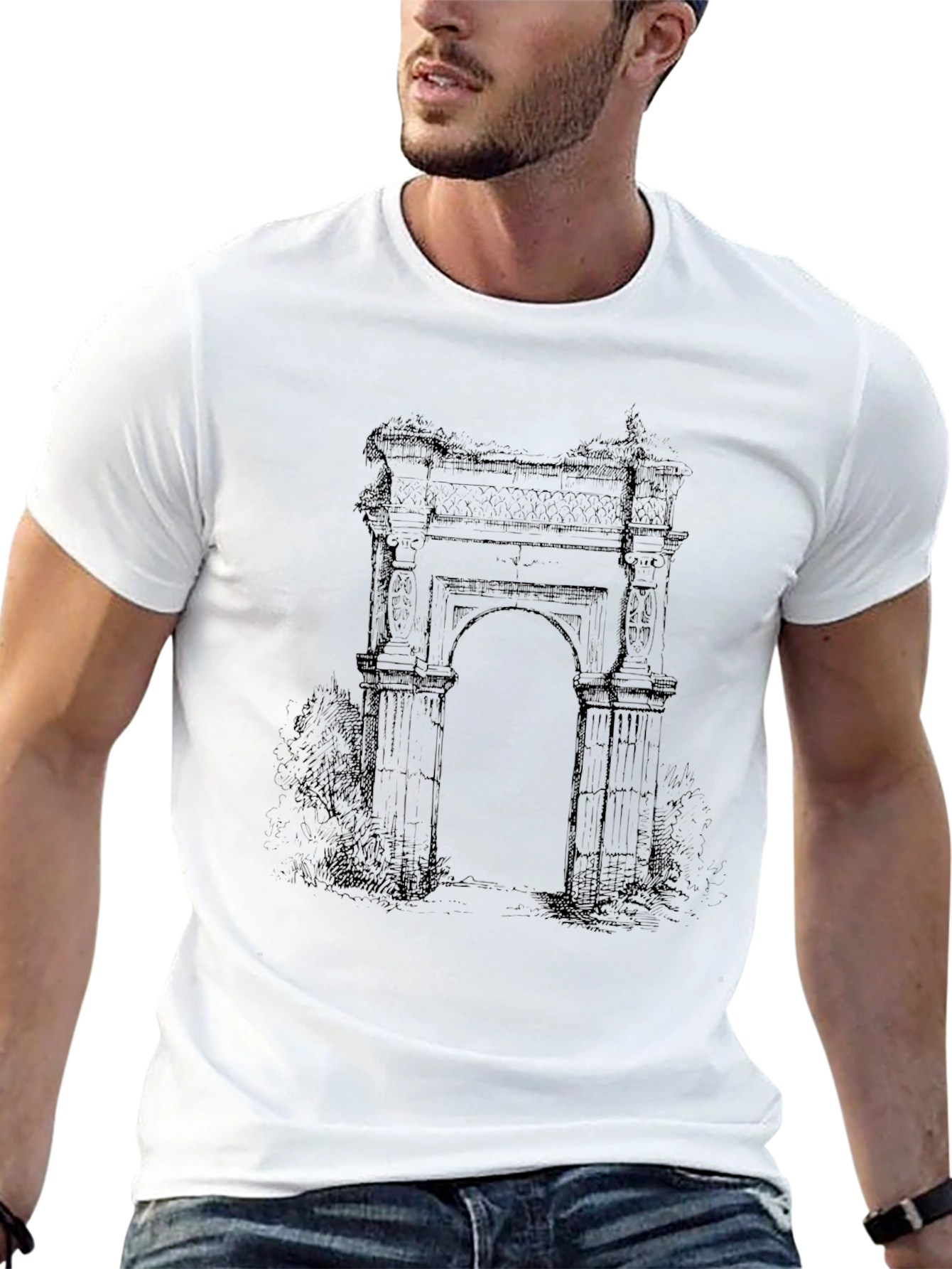 Architectural Arch Graphic Tee - Black