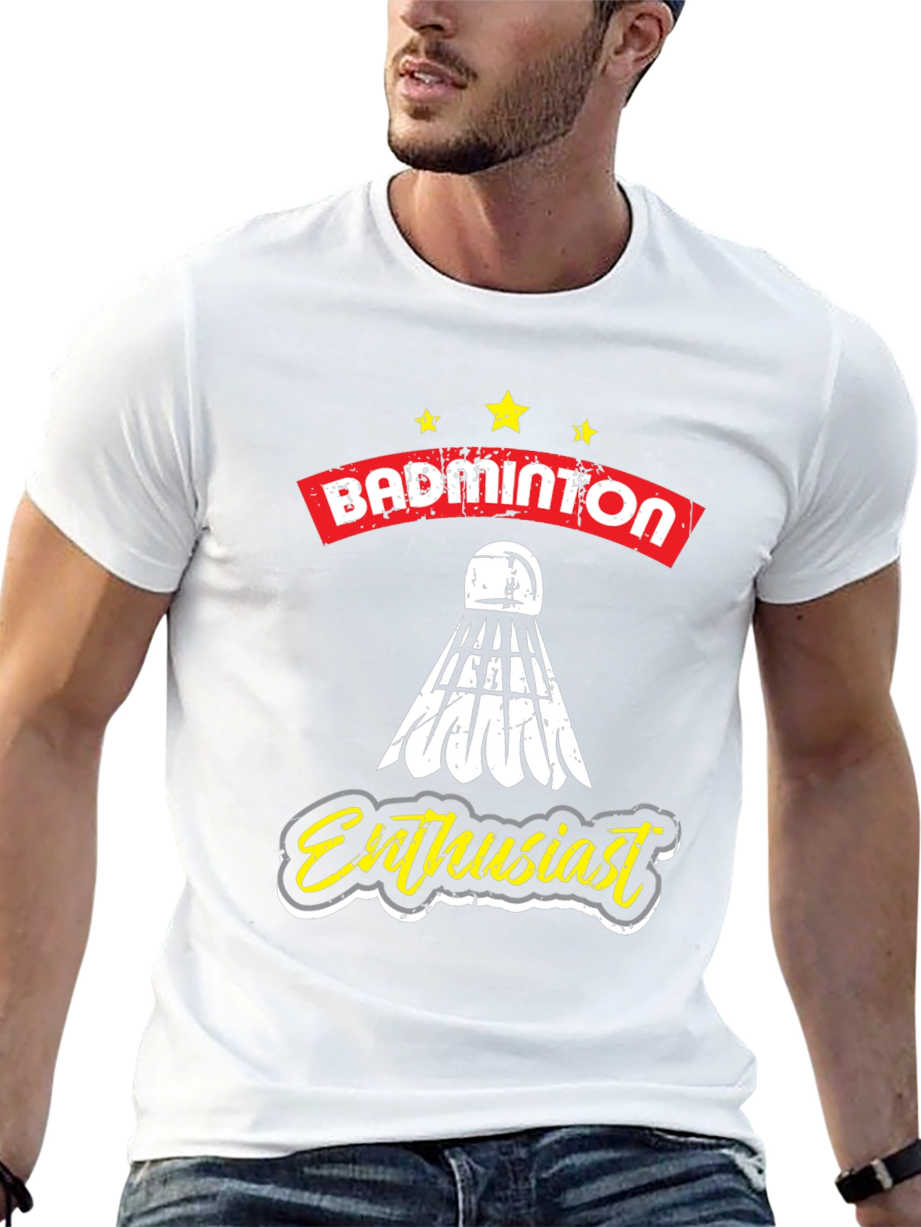 Badminton Enthusiast Graphic Tee - Unisex