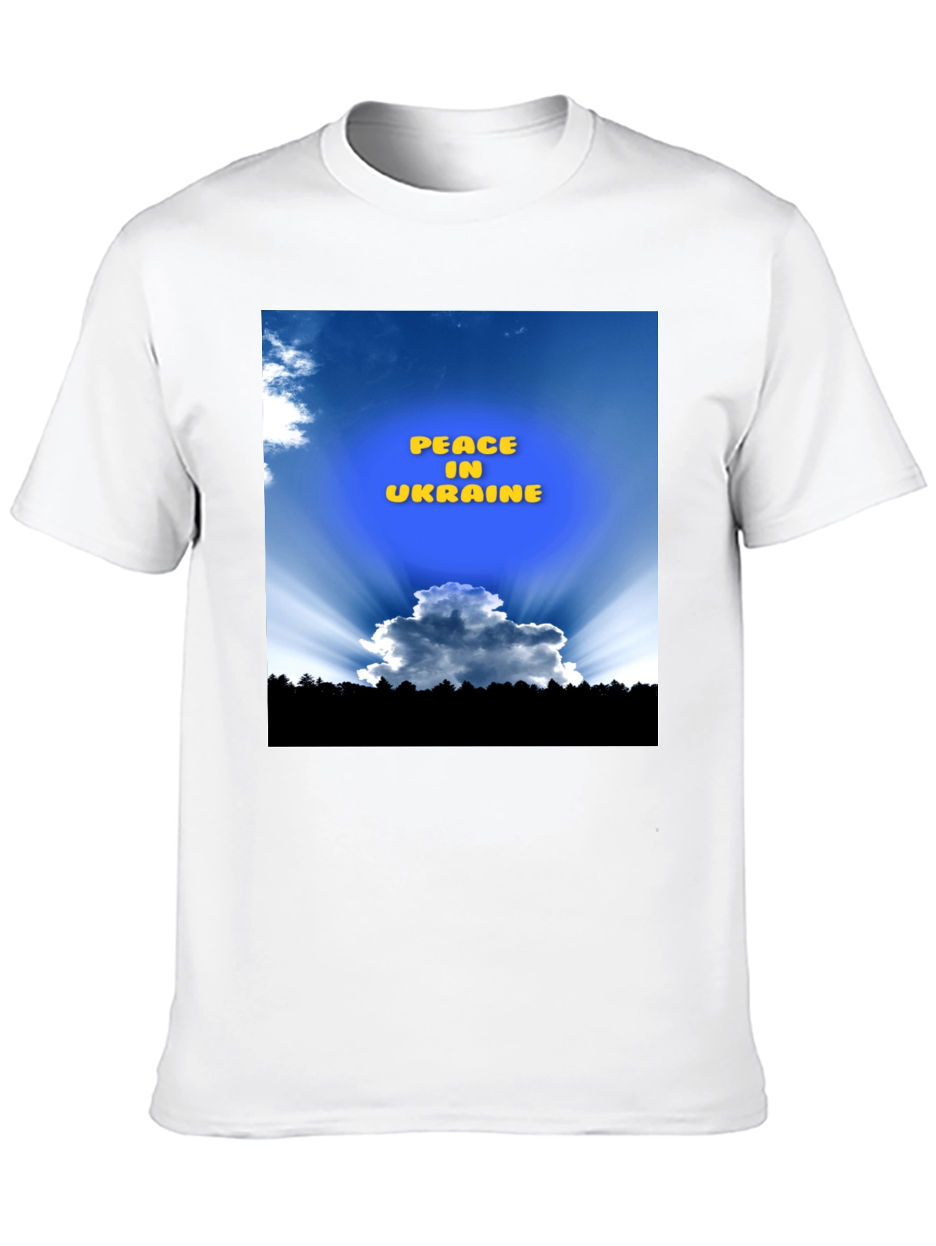 Peace in Ukraine Black T-Shirt