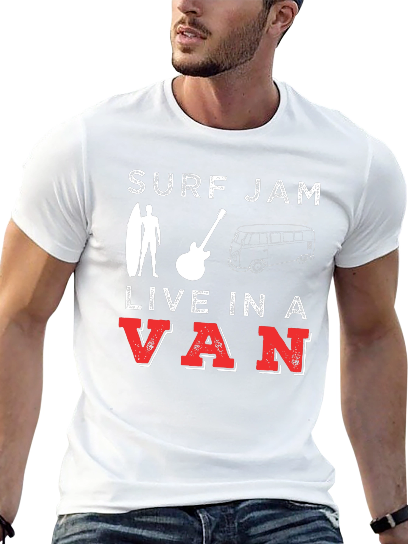 Surf Jam Live In A Van Graphic T-Shirt