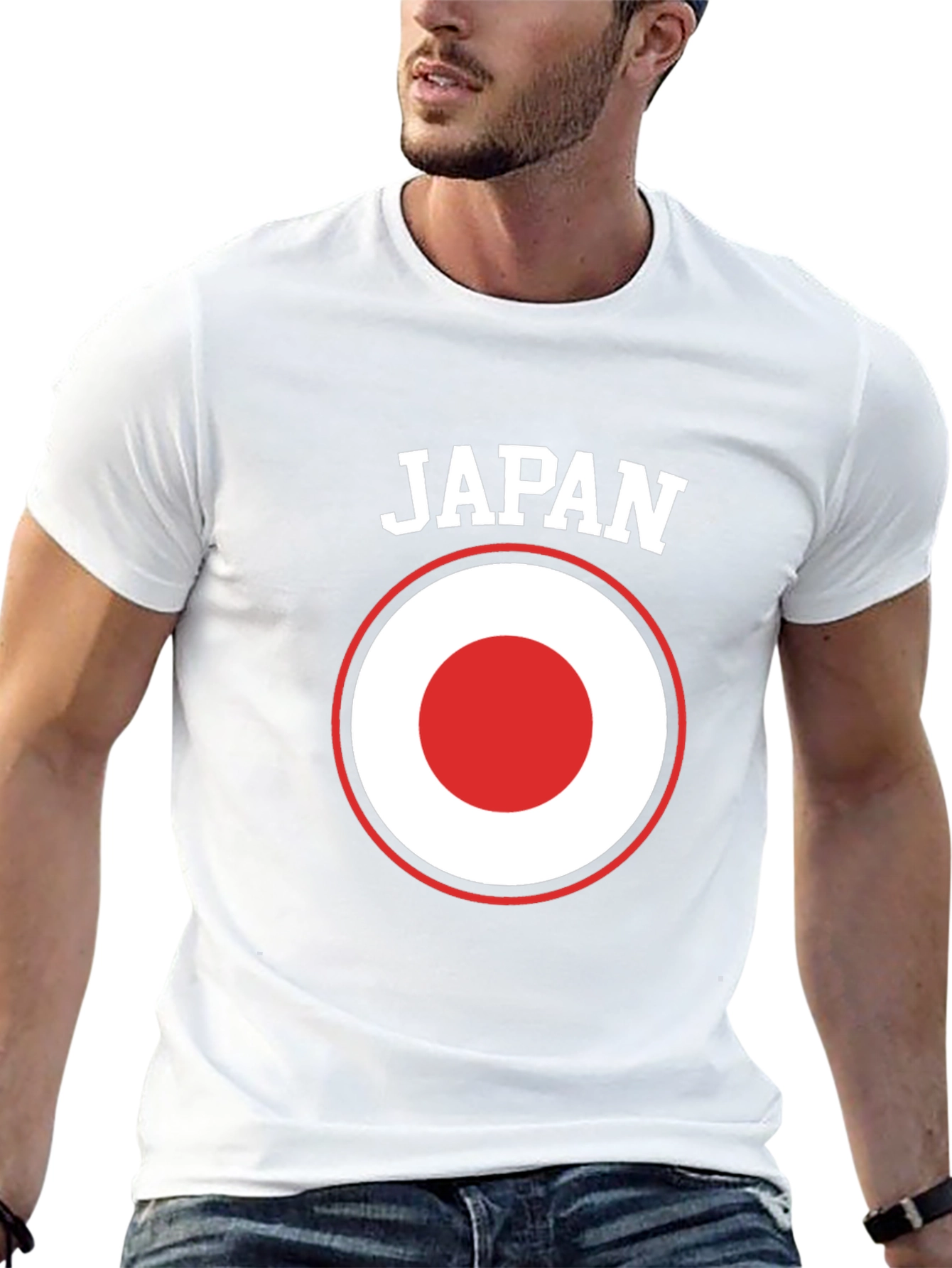 Japan Flag Graphic T-Shirt - Black