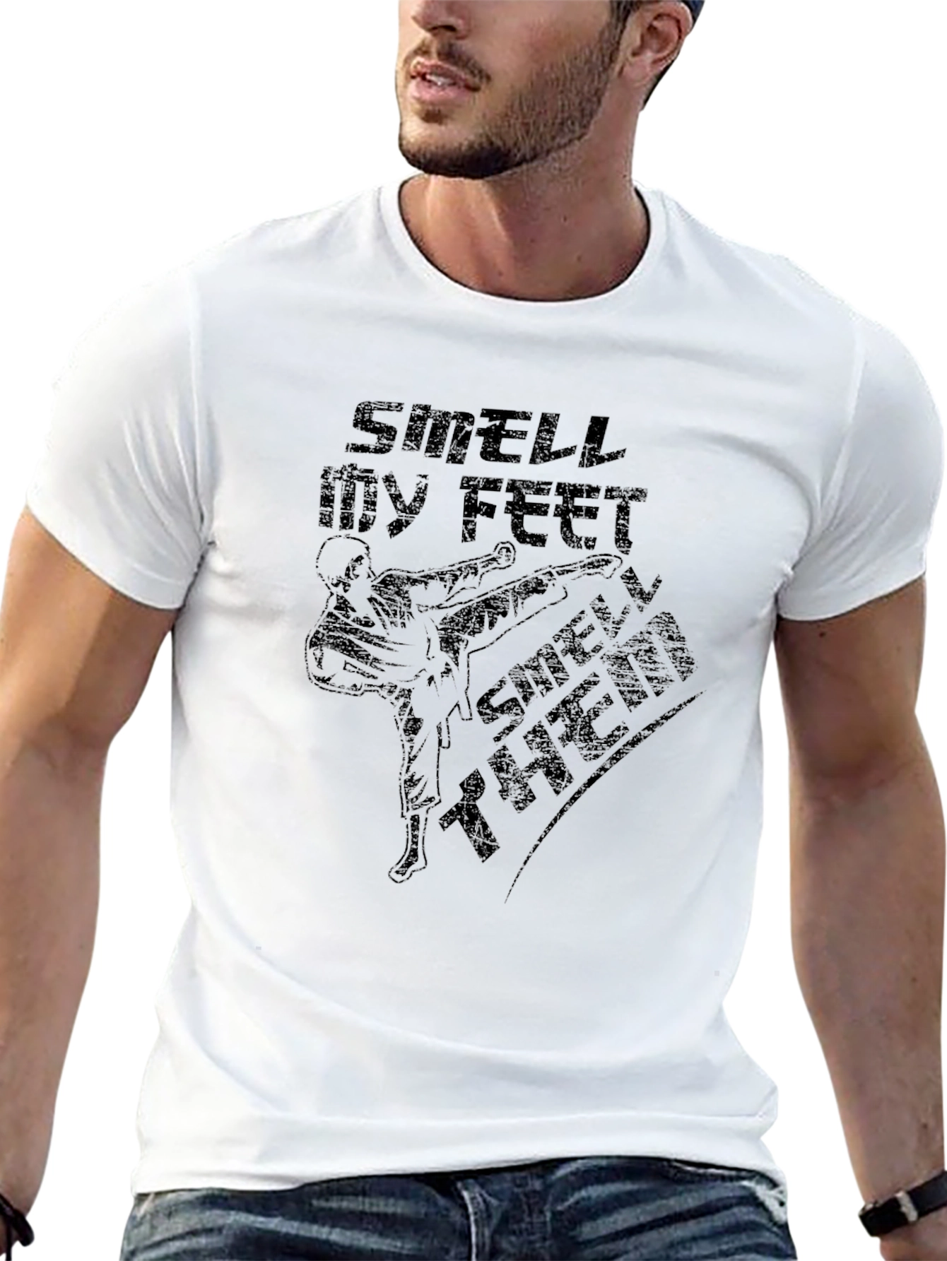 Smell My Feet Then T-Shirt - Funny Graphic Tee