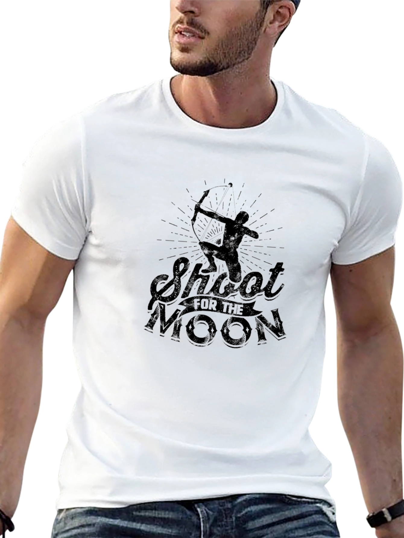 Shoot for the Moon Archer Graphic T-Shirt