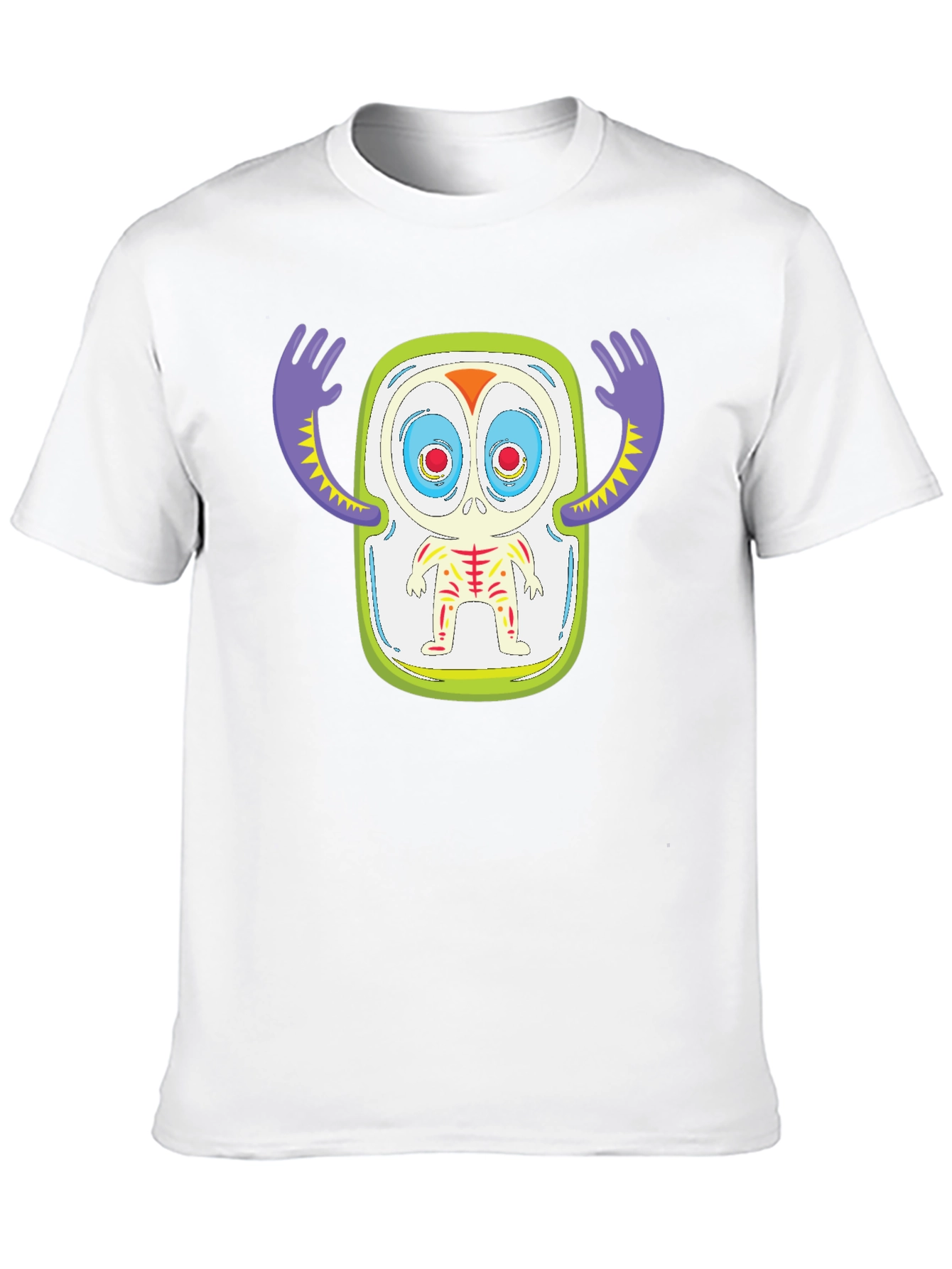 Monster Graphic Print Black T-Shirt