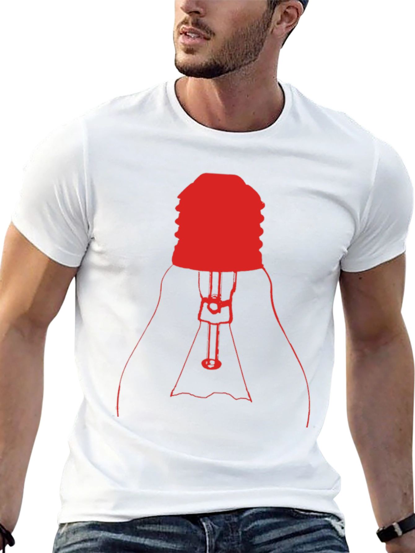 Red Light Bulb Graphic Tee