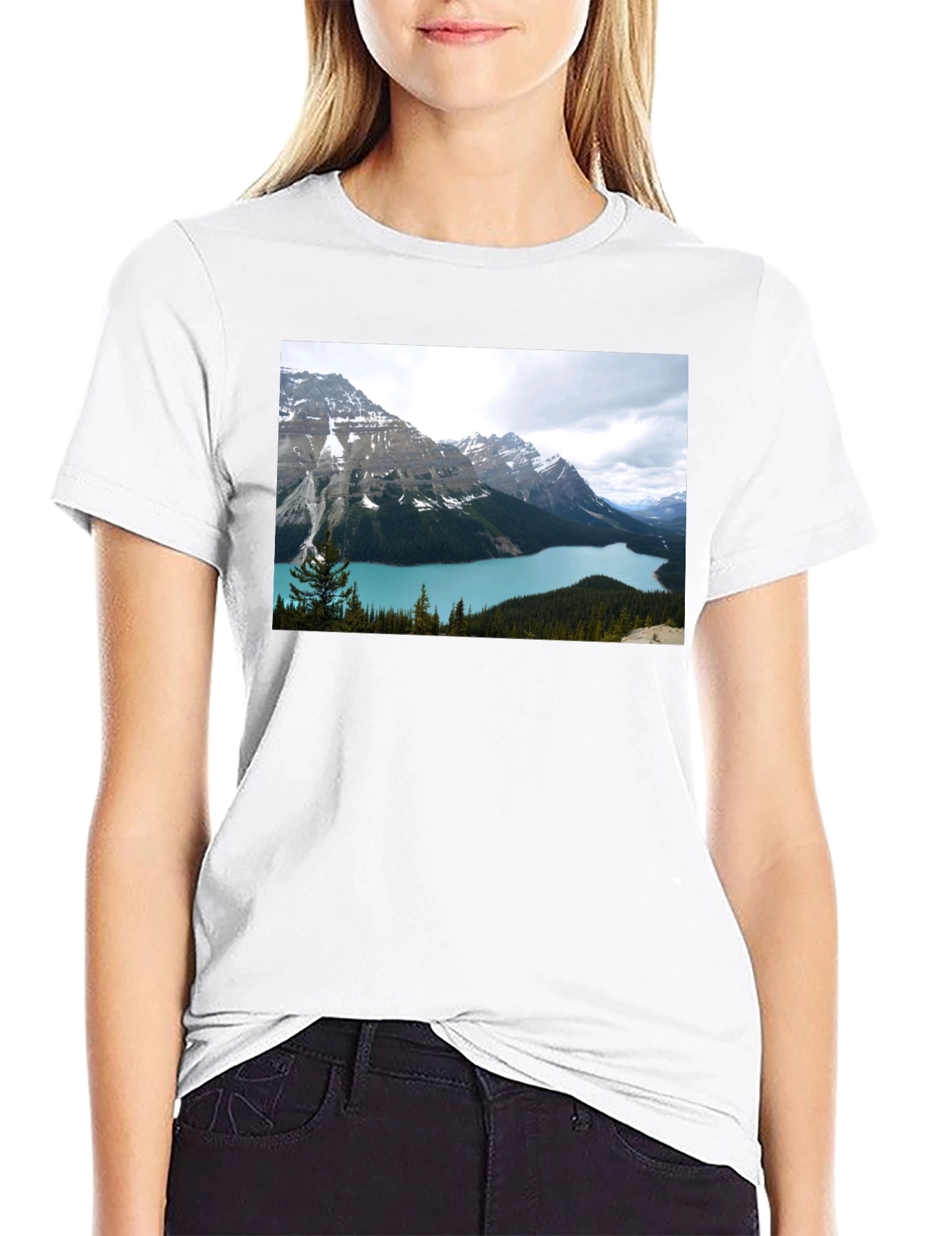 Mountain Lake T-Shirt - Nature Scene Tee