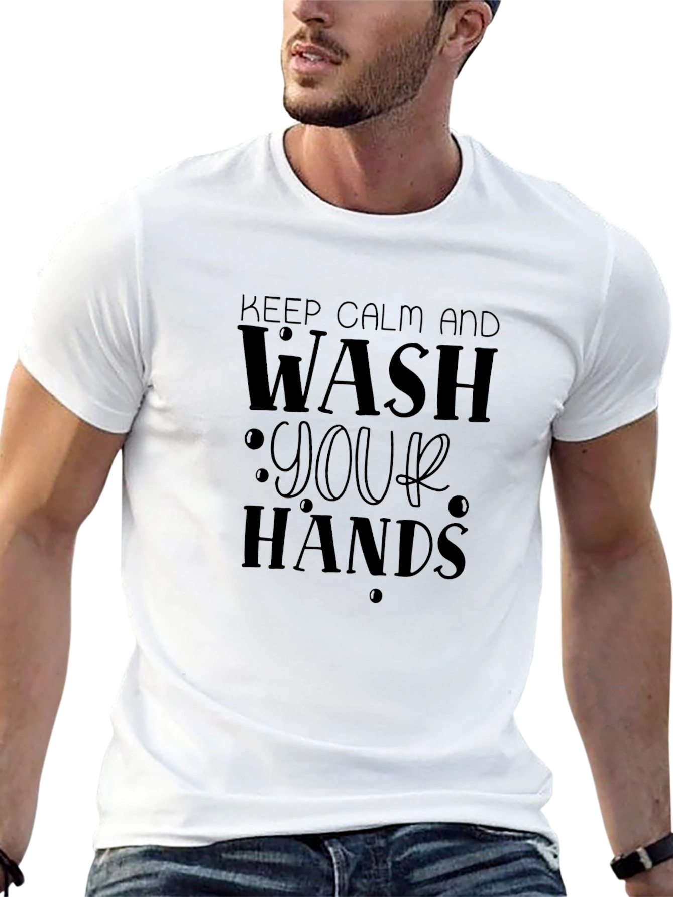 Keep Calm and Wash Your Hands Graphic Tee