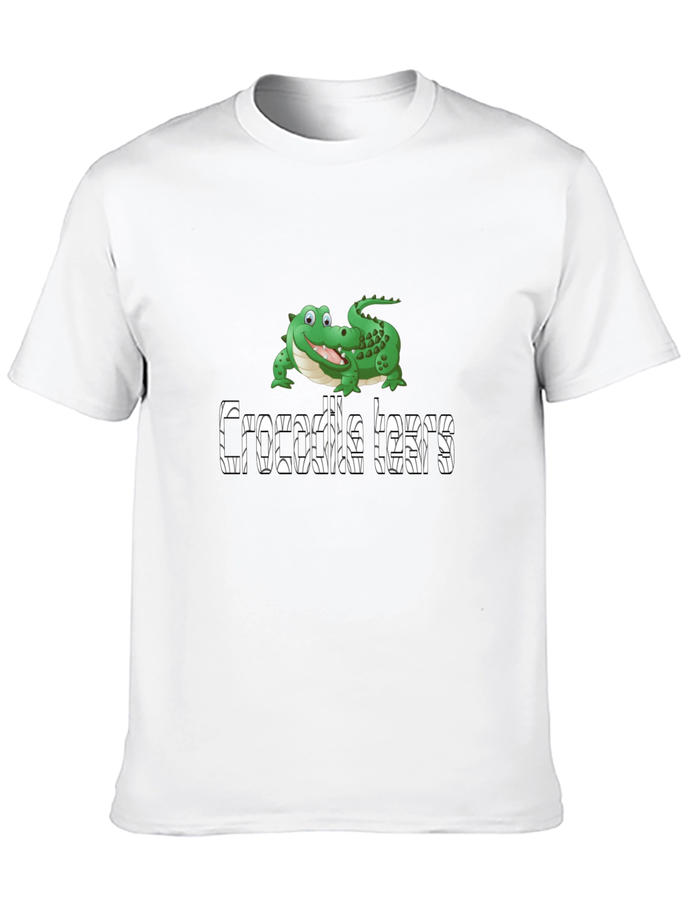 Crocodile Tears Graphic Tee - Funny Animal Humor