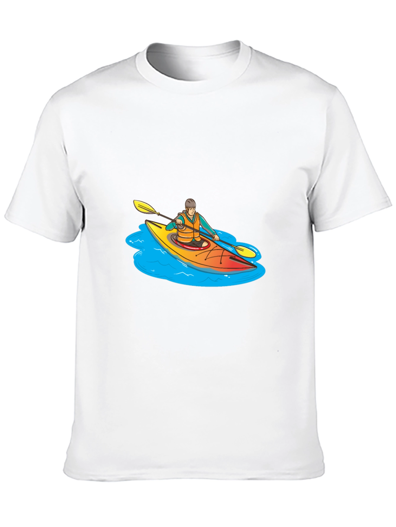 Kayak T-Shirt - Paddler Graphic Tee - Black