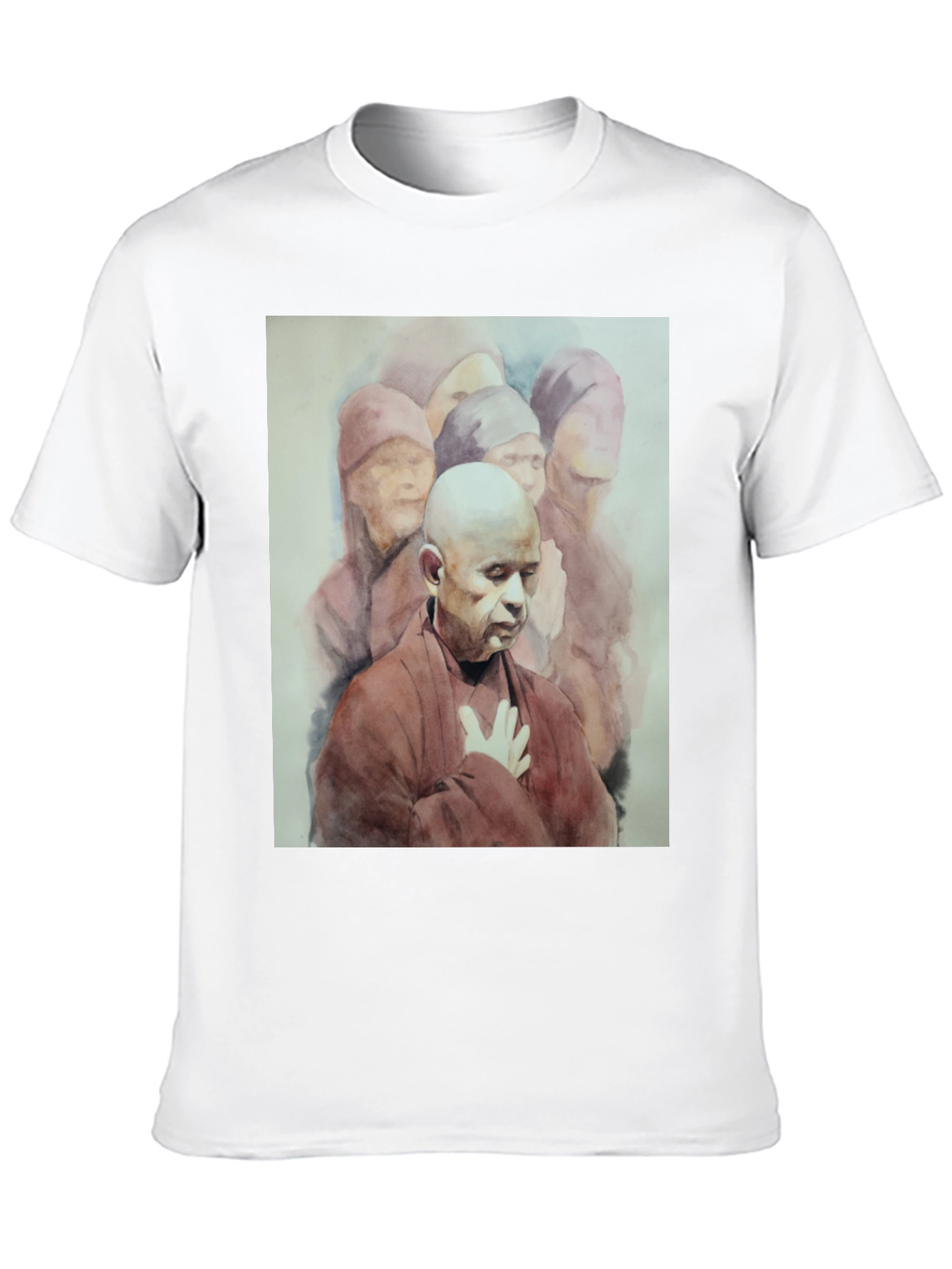 Monk Graphic Tee - Spiritual Design Soft Cotton