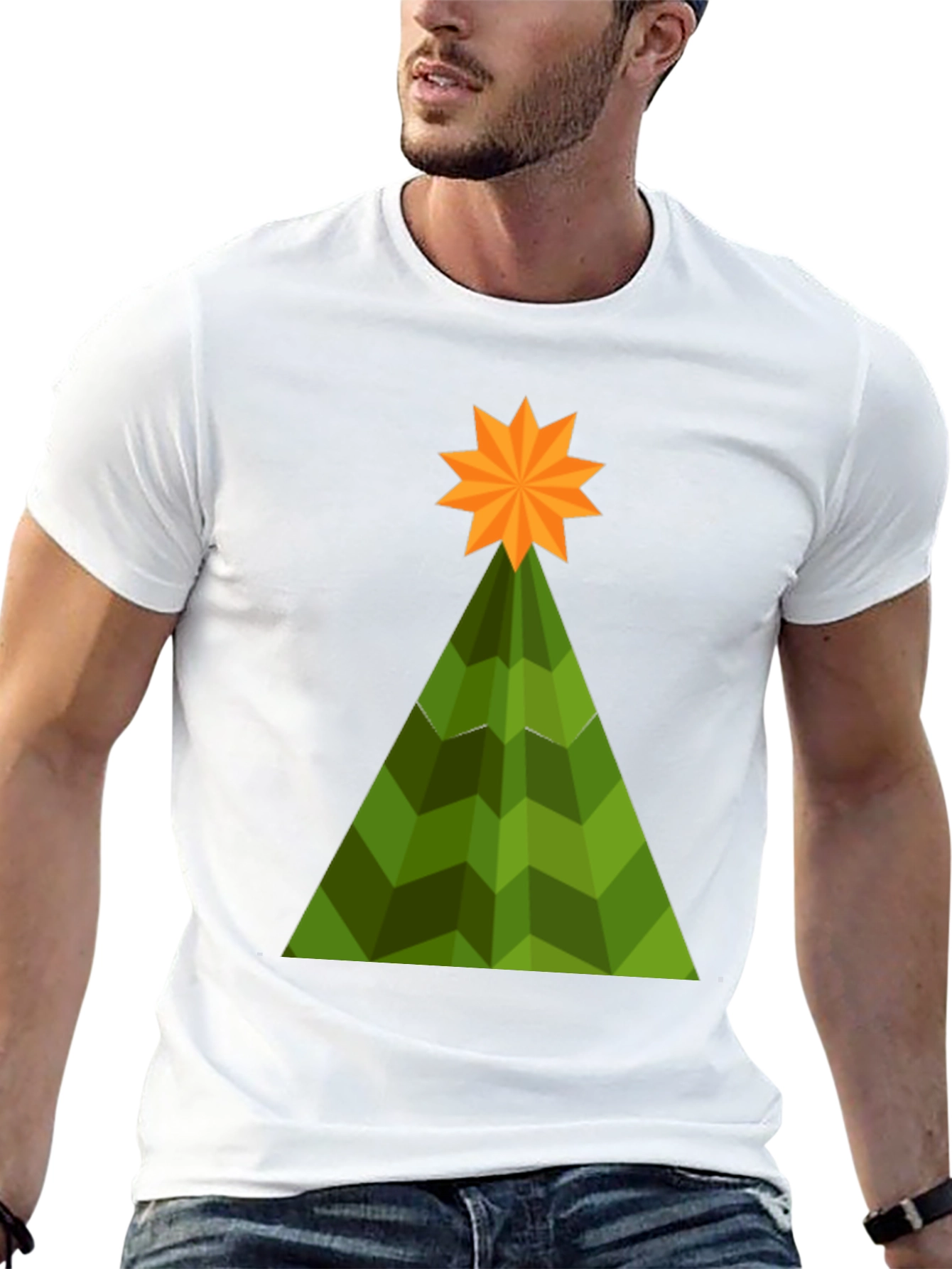 Geometric Christmas Tree T-Shirt