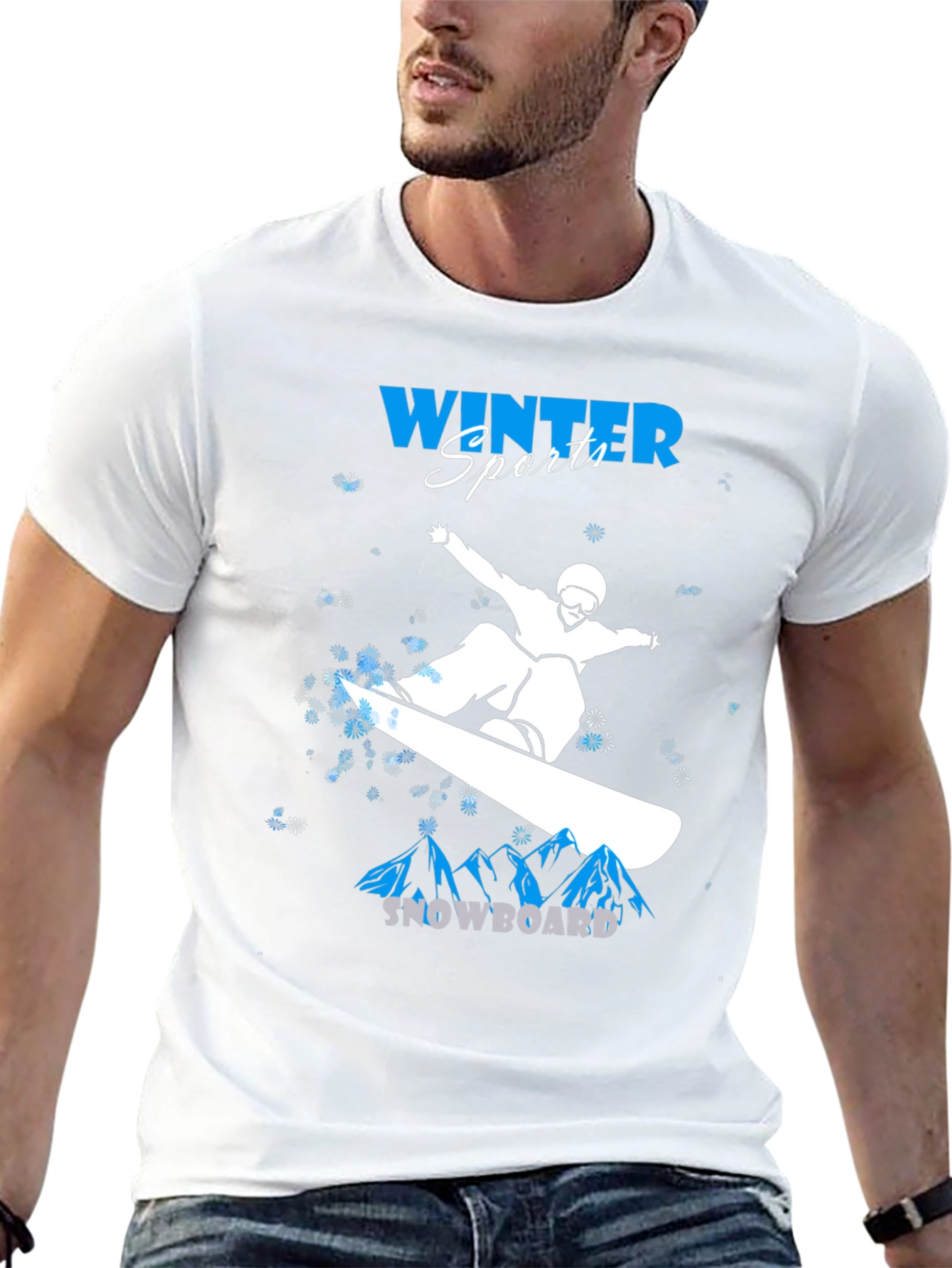 Winter Sports Snowboard T-Shirt