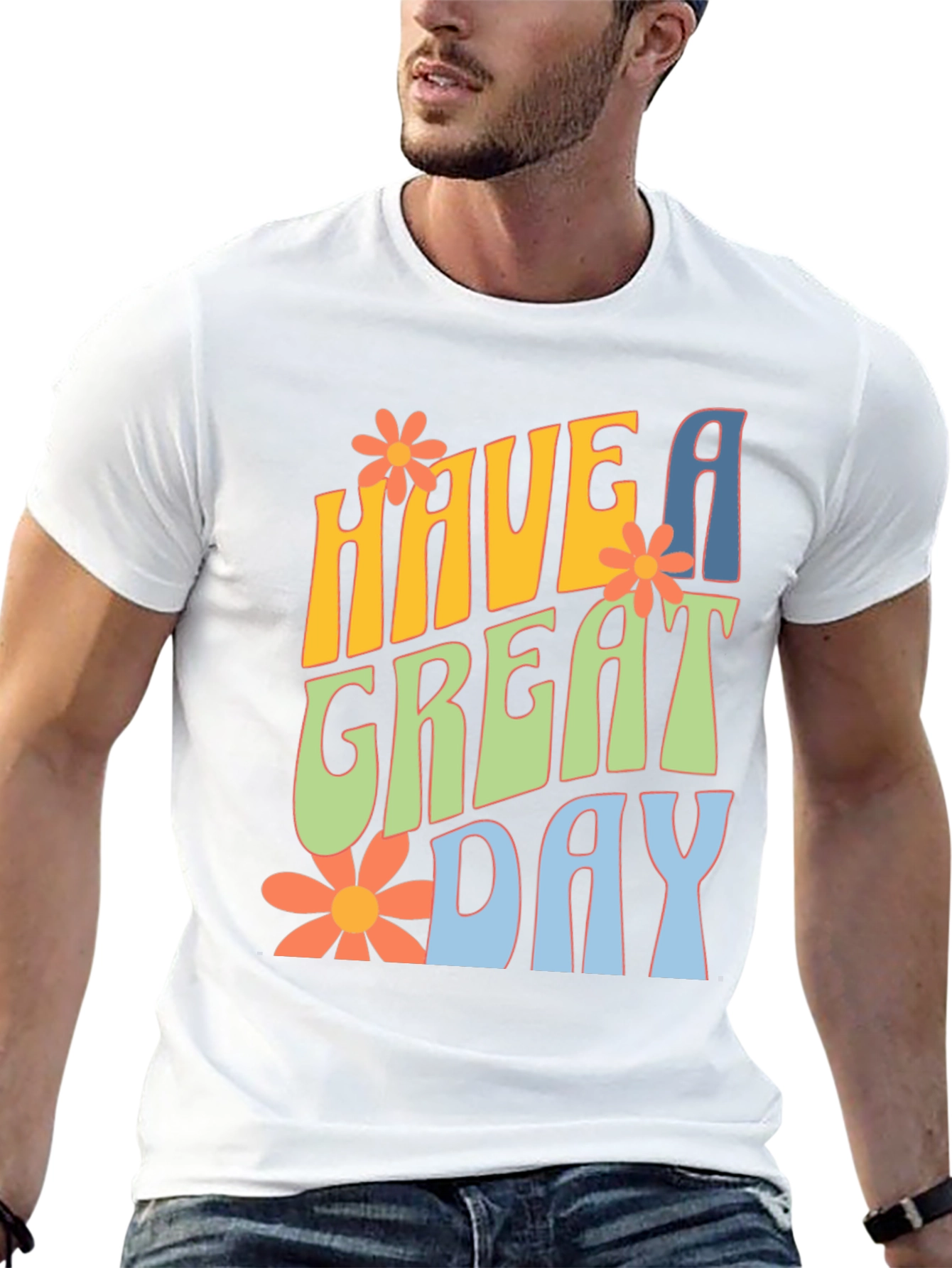 Retro Have A Great Day Graphic Tee