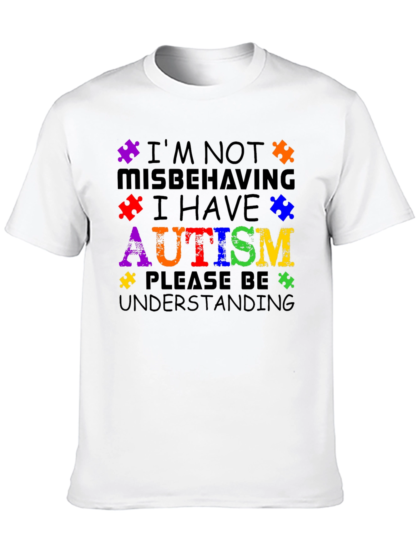 Autism Awareness T-Shirt - Puzzle Piece Design