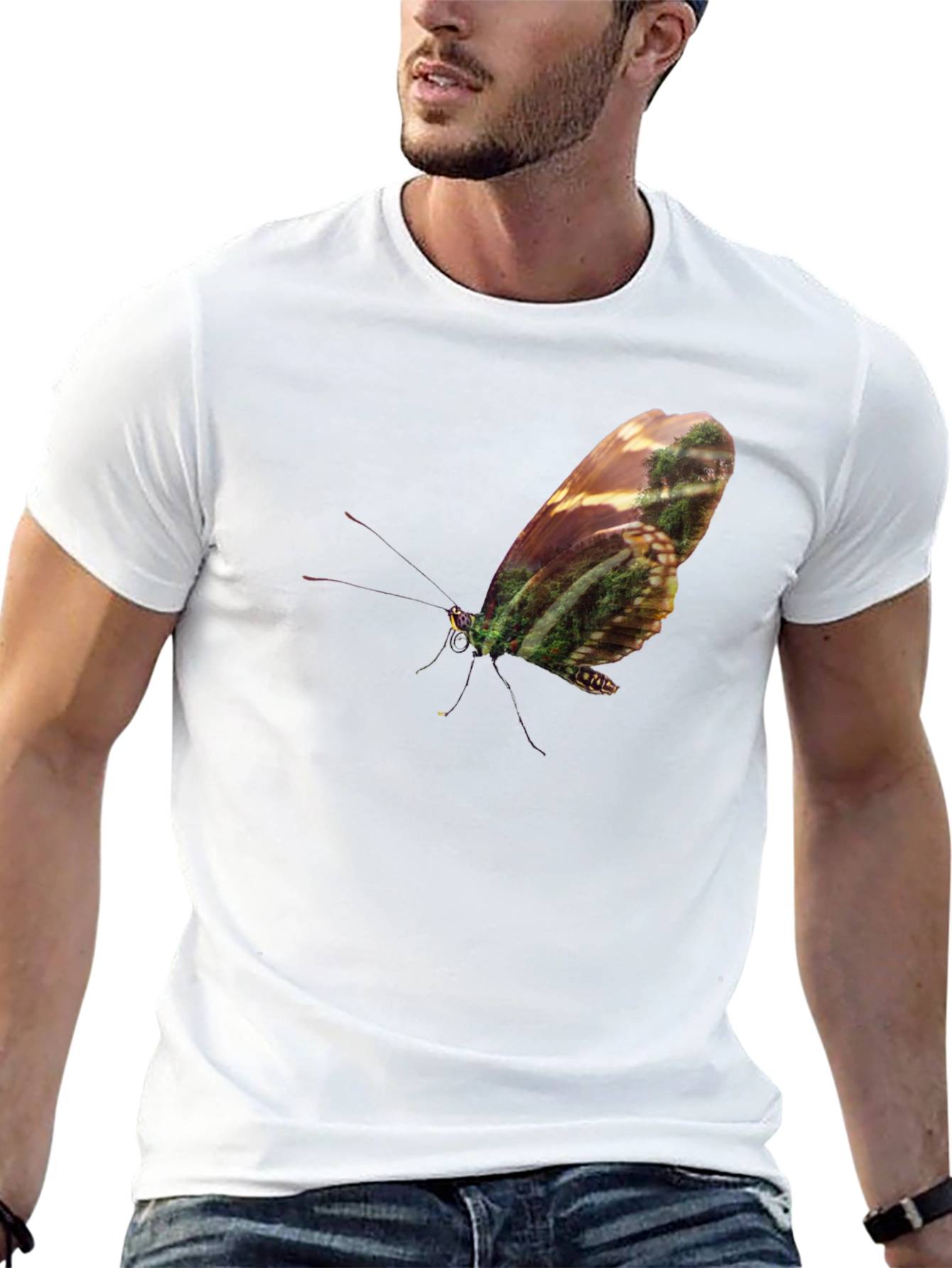 Butterfly Forest T-Shirt - Nature Lovers Tee