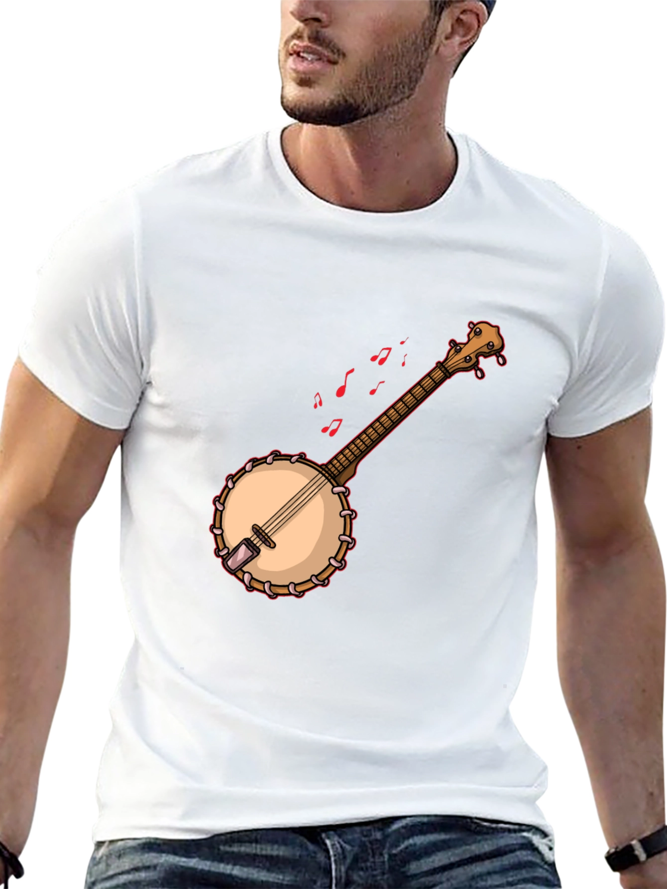 Banjo Graphic T-Shirt - Music Lover Tee