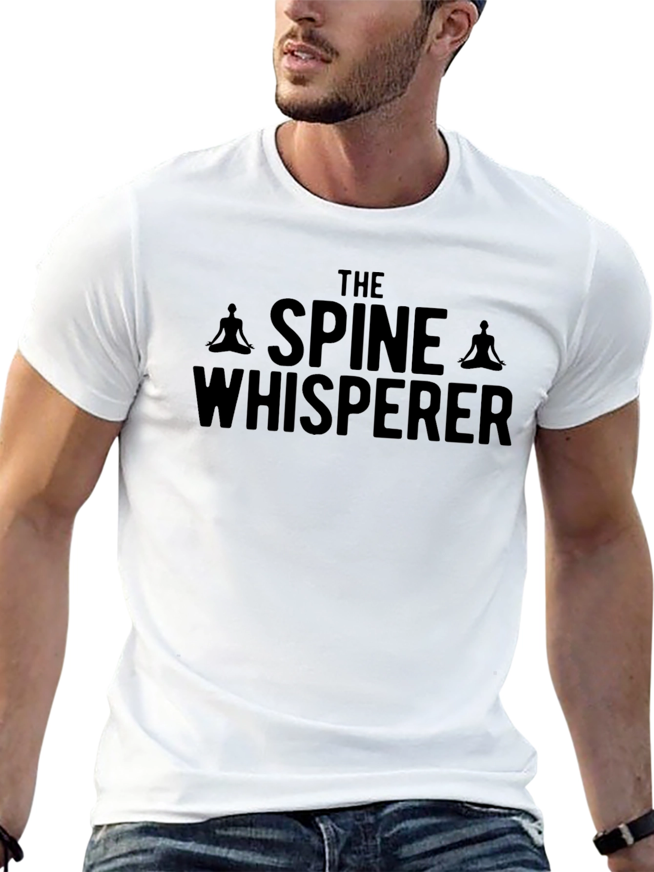 The Spine Whisperer Black Graphic T-Shirt