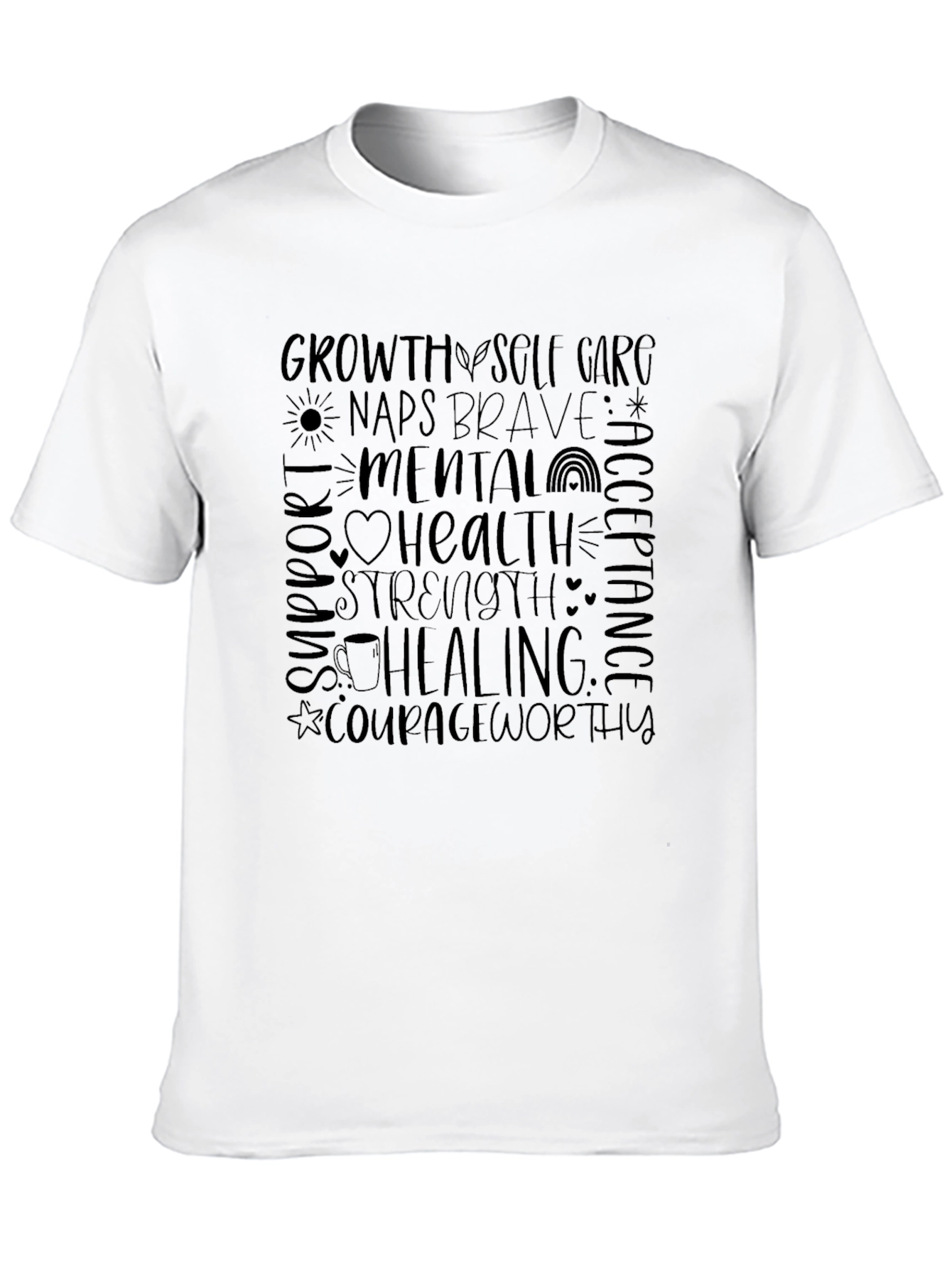 Mental Health Empowerment T-Shirt - Black