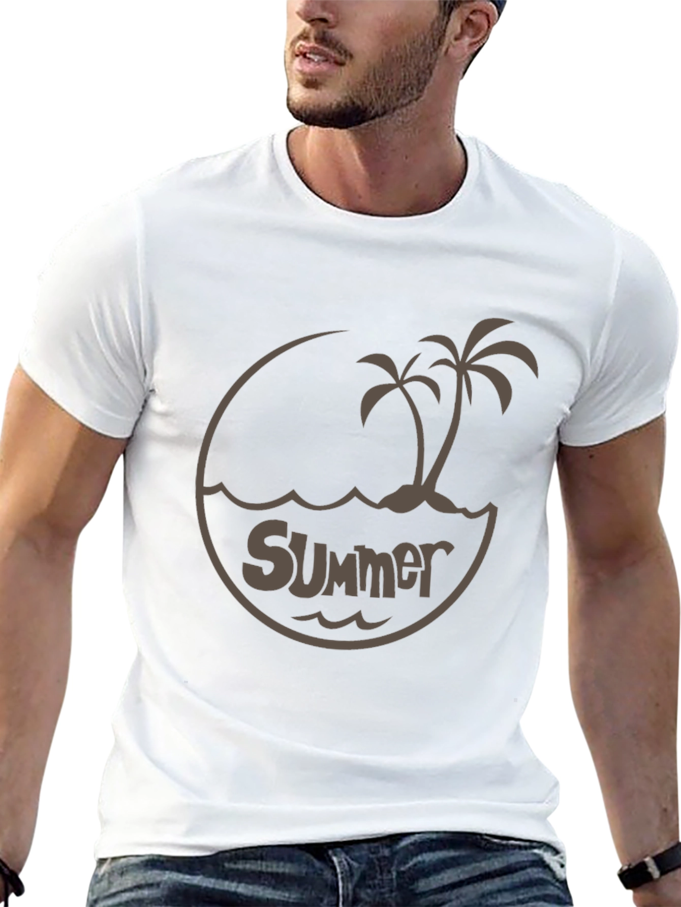 Summer Vibes Tee - Island Palm Design