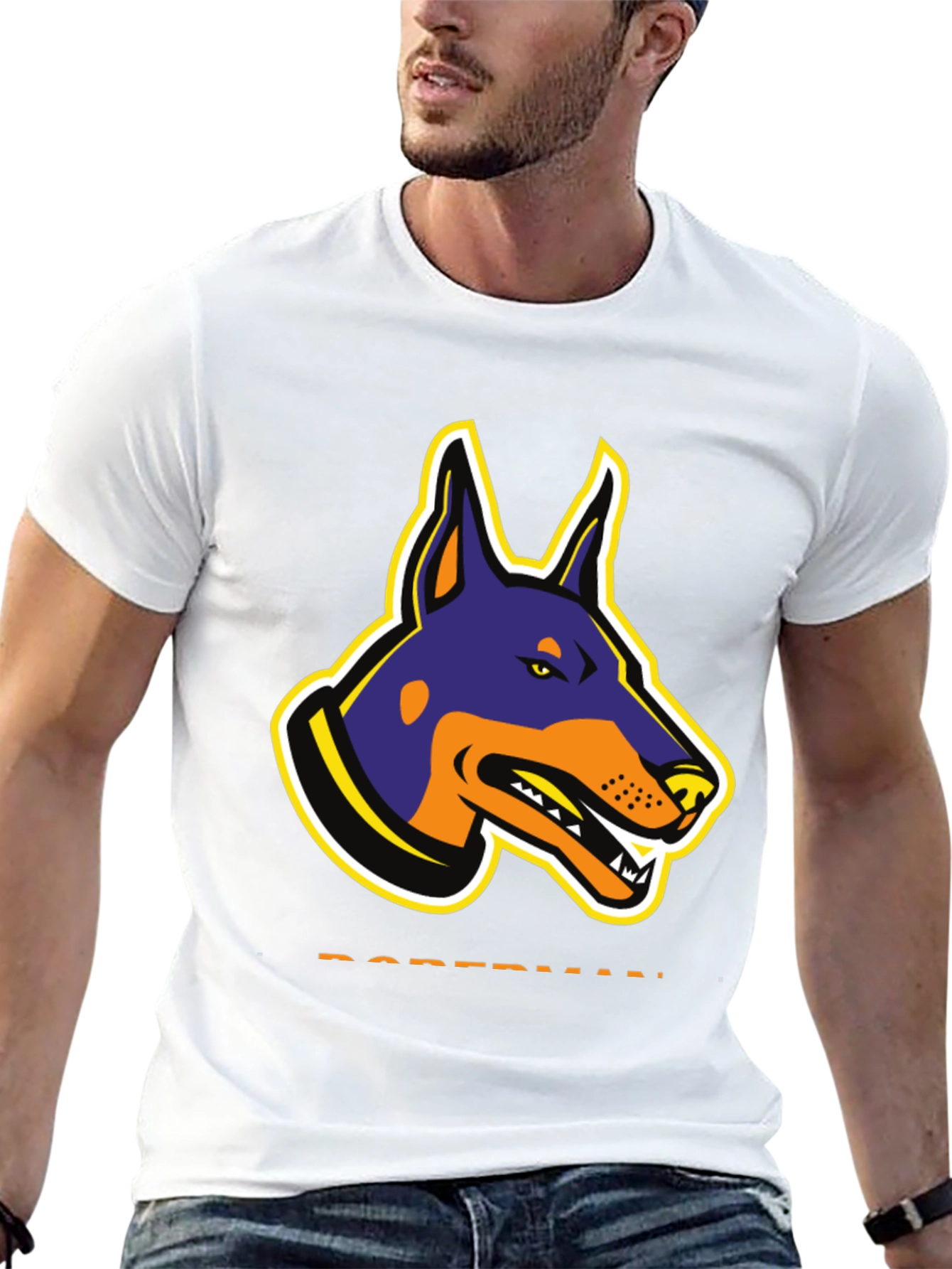 Doberman Graphic T-Shirt - Bold Dog Design
