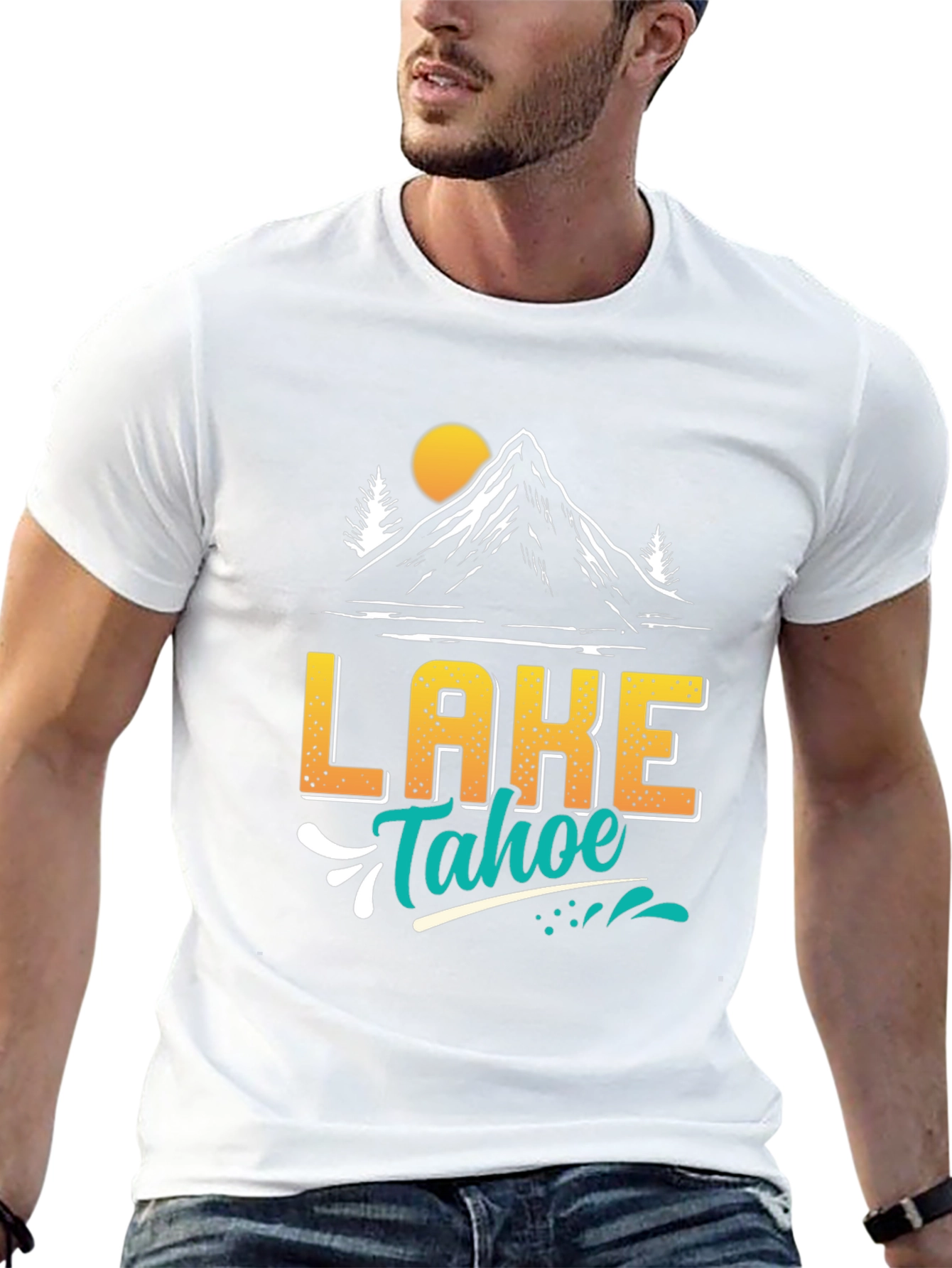 Lake Tahoe Graphic T-Shirt - Mountain Adventure Tee