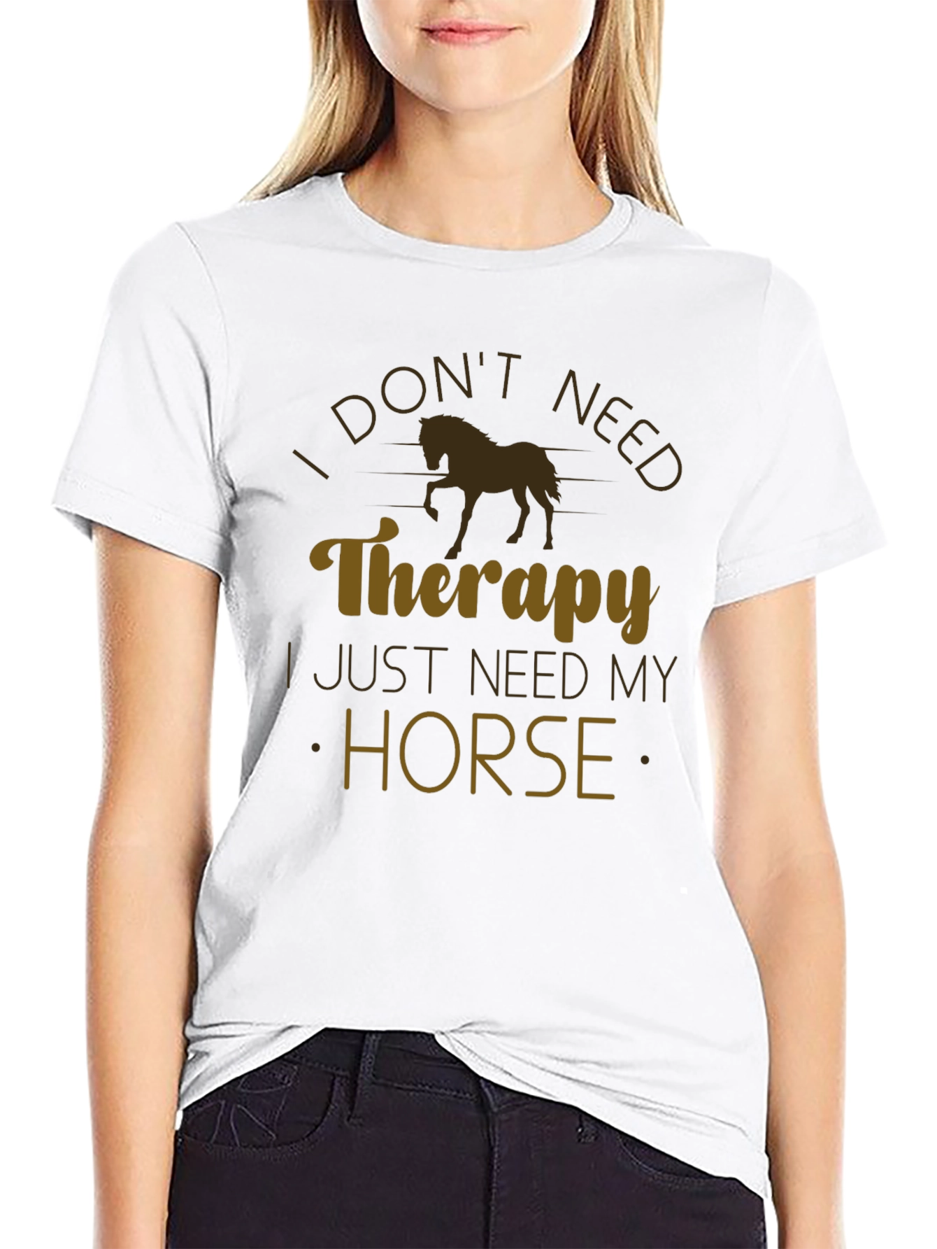 Horse Therapy T-Shirt - Novelty Graphic Tee