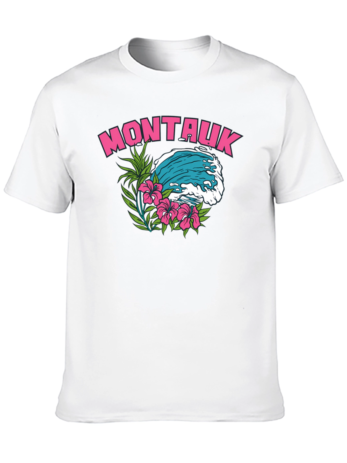 Montauk Wave Graphic T-Shirt | Island Vibe