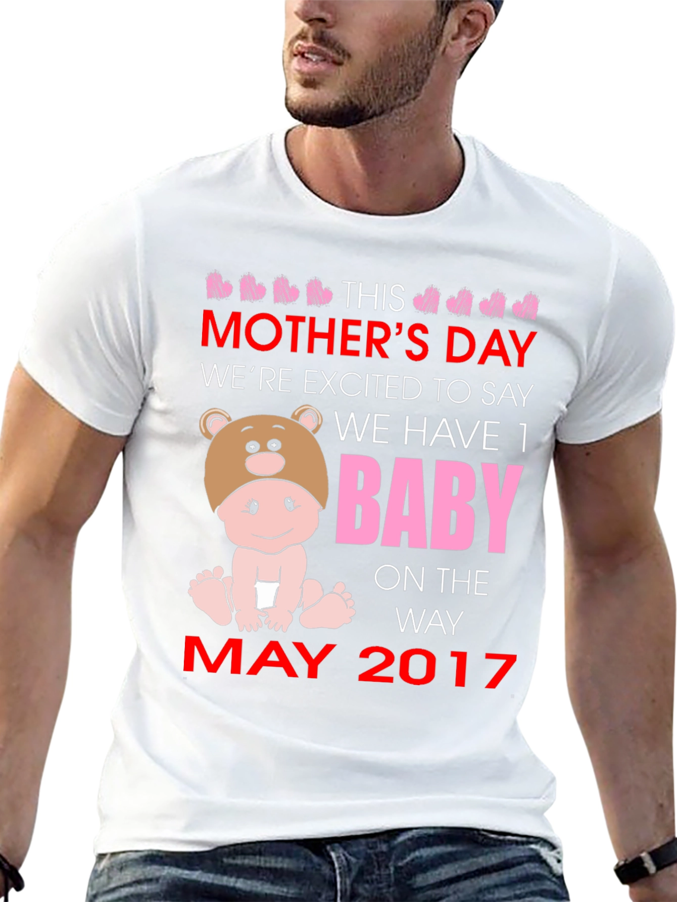 Mothers Day Baby Announcement T-Shirt