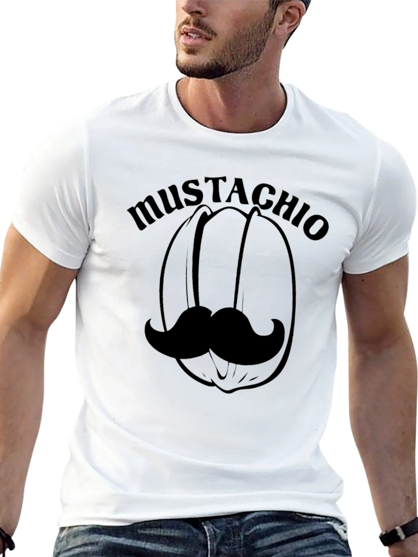 Mustachio T-Shirt - Funny Graphic Tee